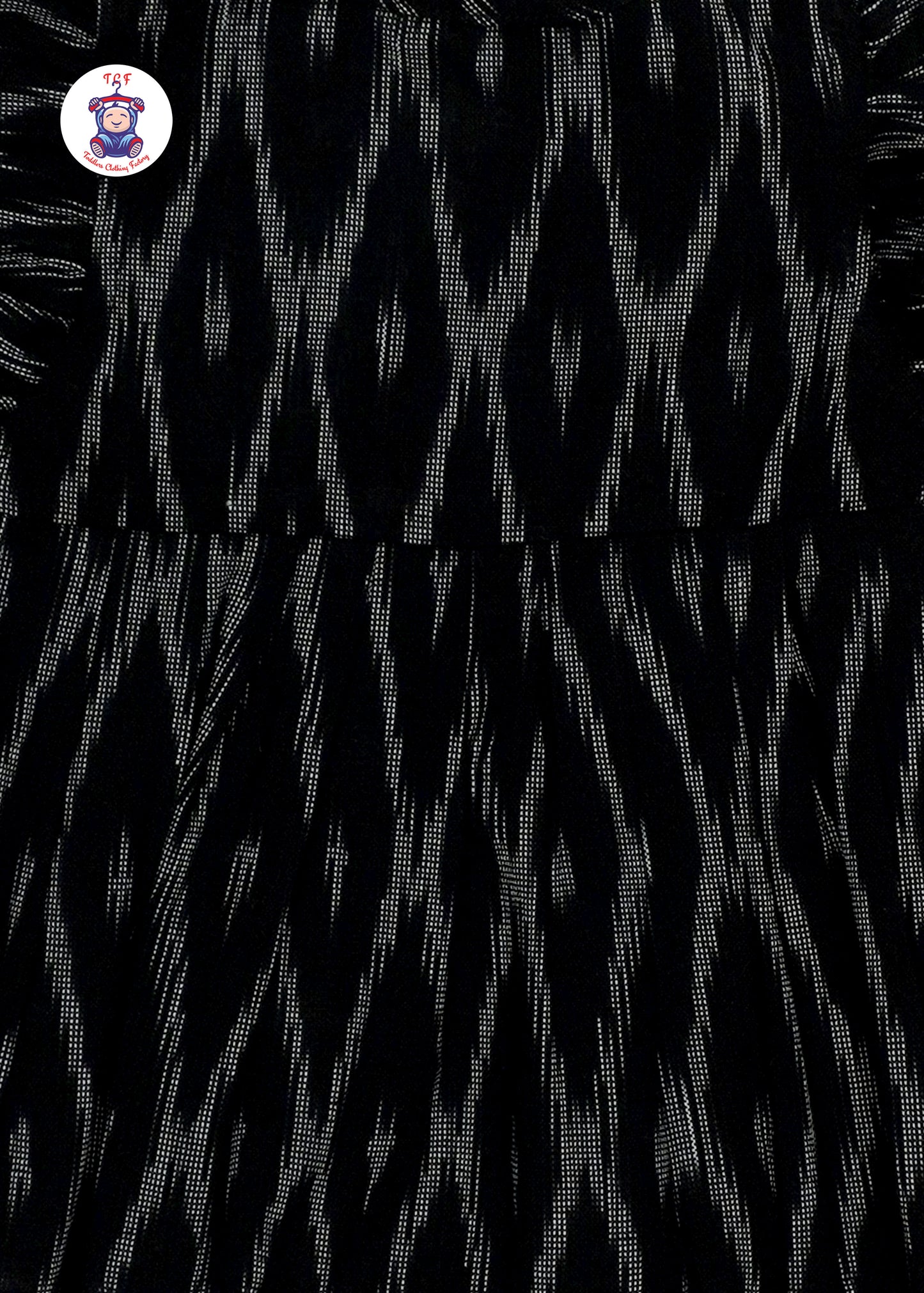 Black - Girls Readymade Ikat Frocks