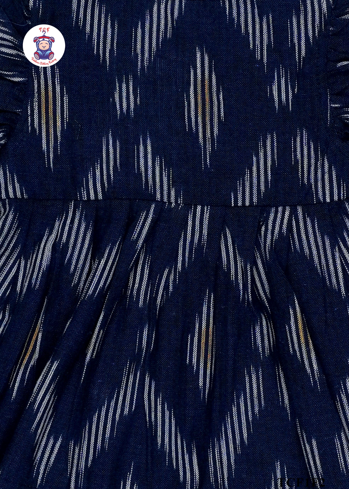 Blue - Girls Readymade Ikat Frocks
