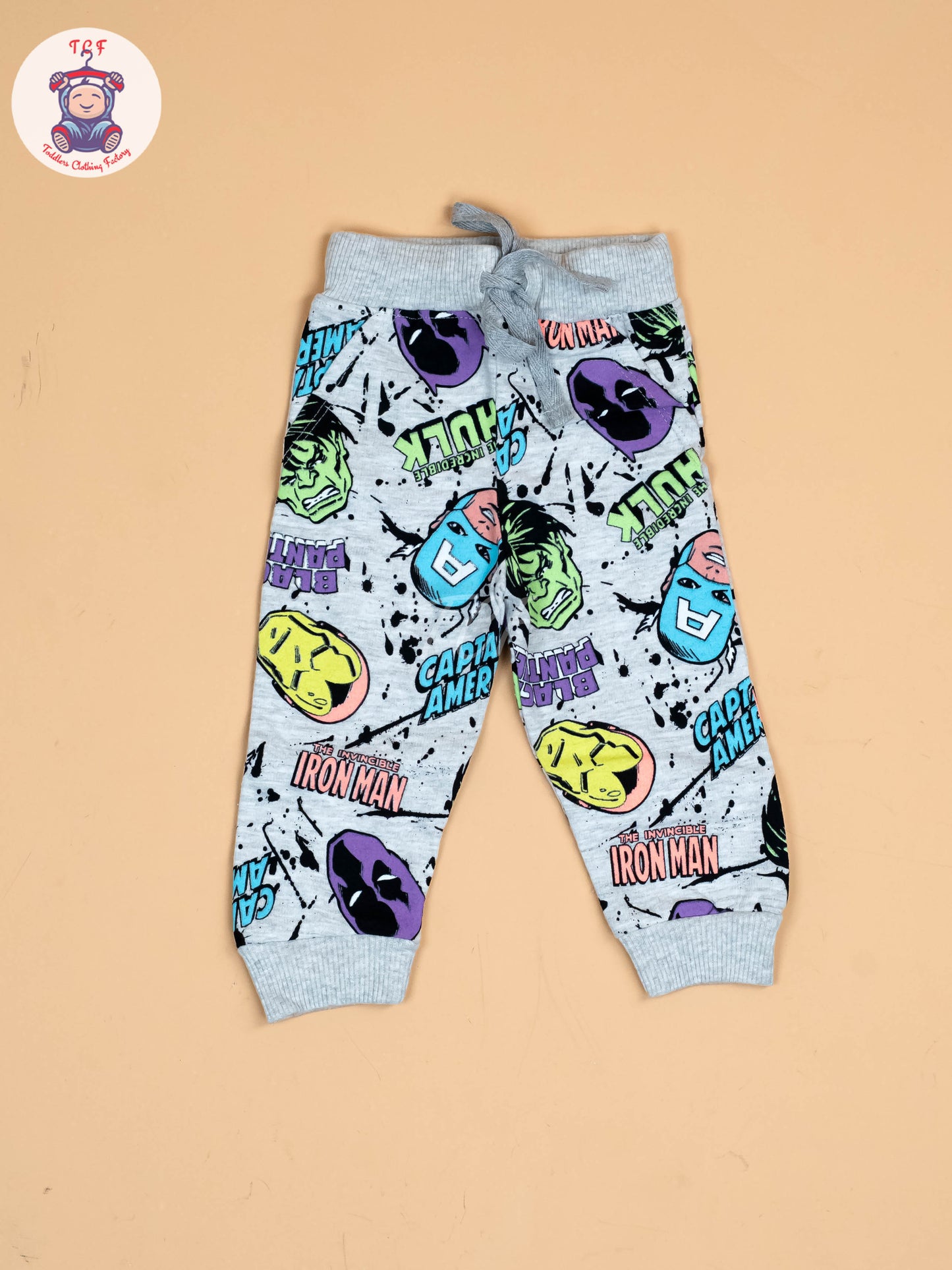 Grey - Boys Marvel Jogger set