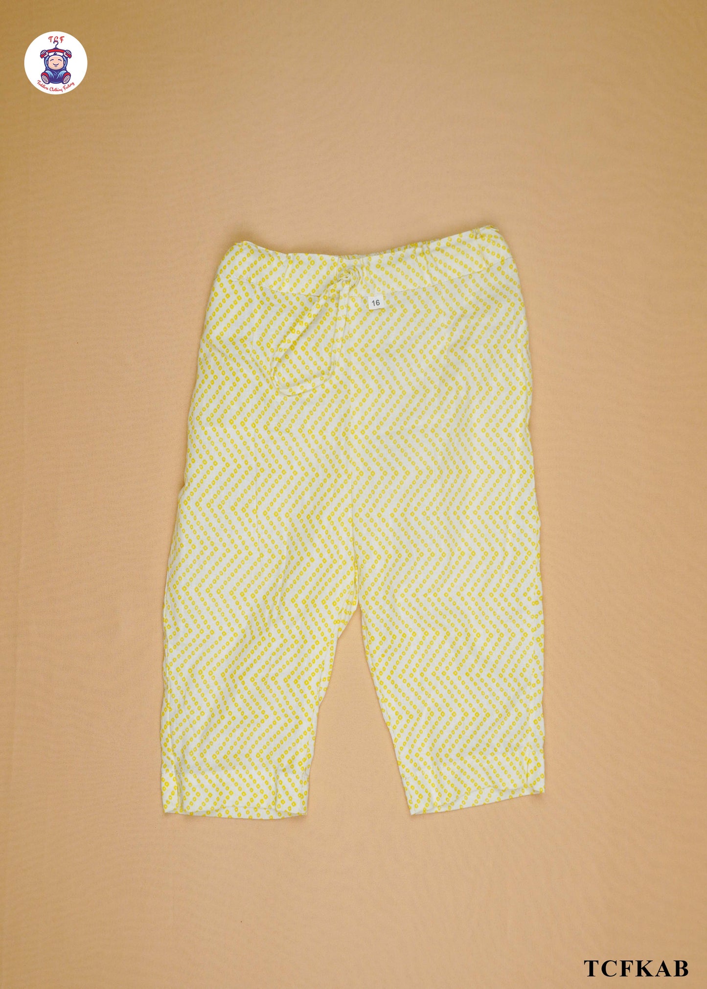 Yellow - Printed Umbrella Kurti Set