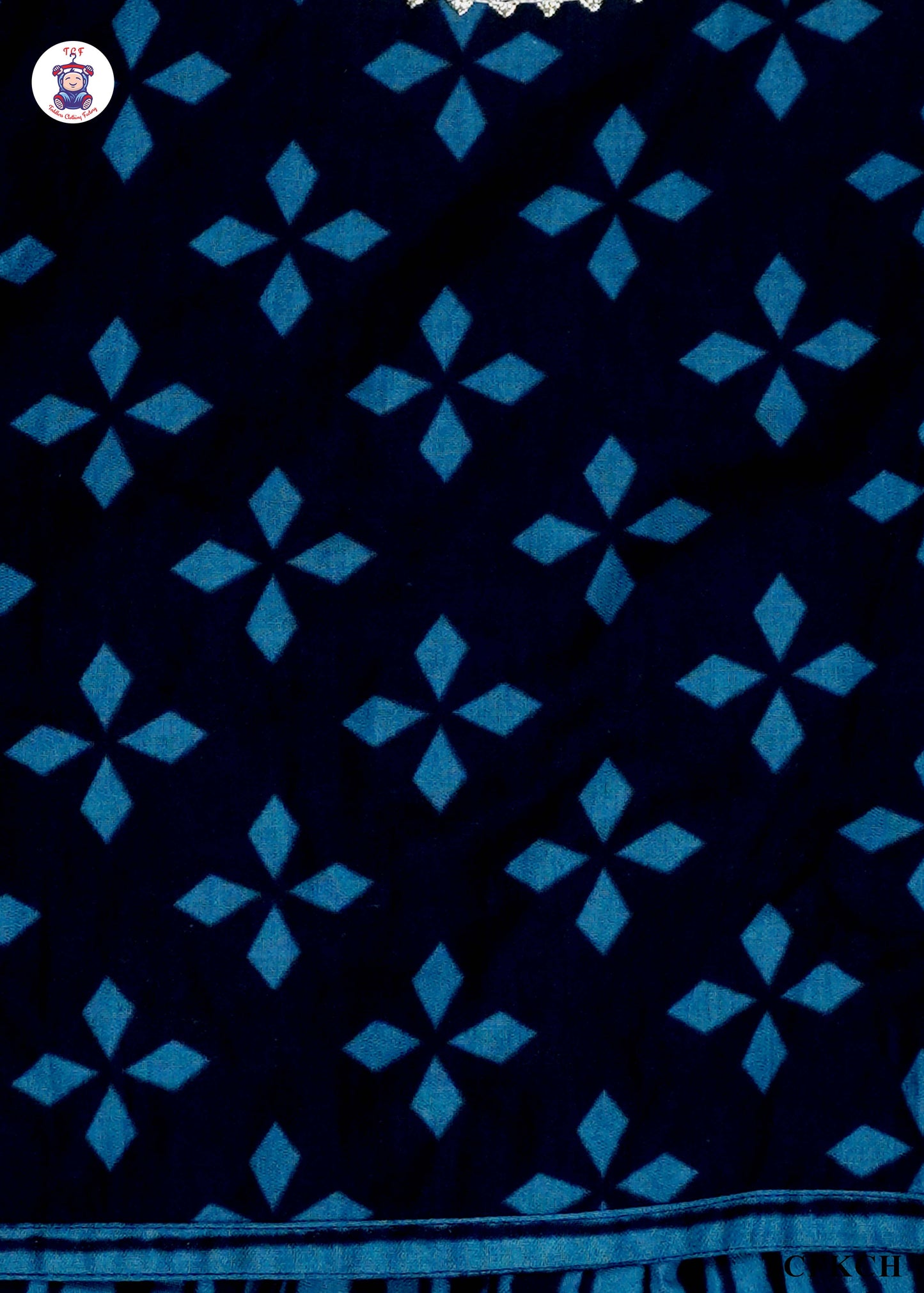 Denim Blue - Printed Kurti Set