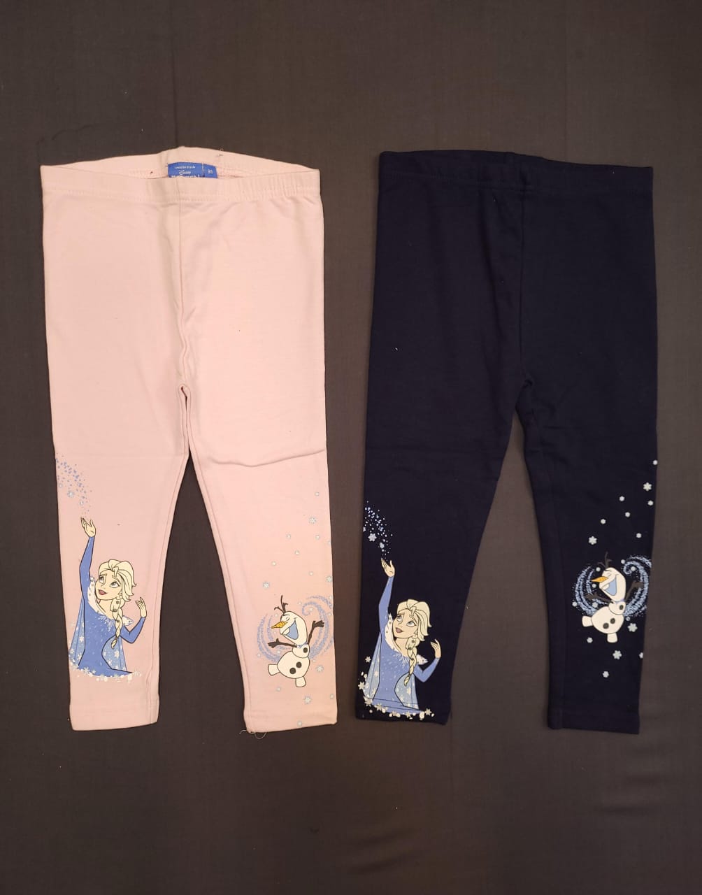 Pink & Navy Blue - Girls Readymade Leggings