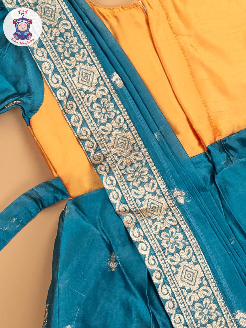 Mustard & Blue - Kids Readymade Frocks