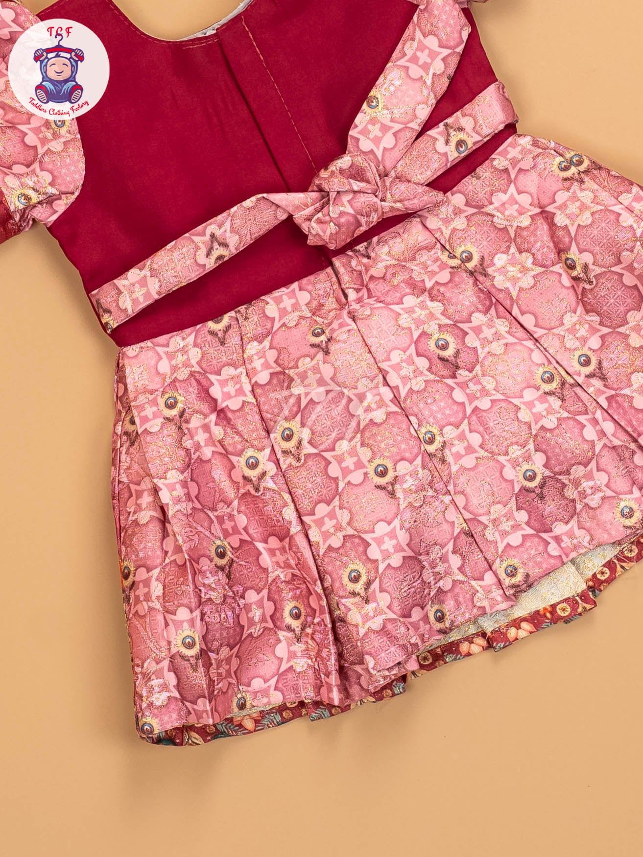 Pink & Baby Pink - Kids Readymade Frocks