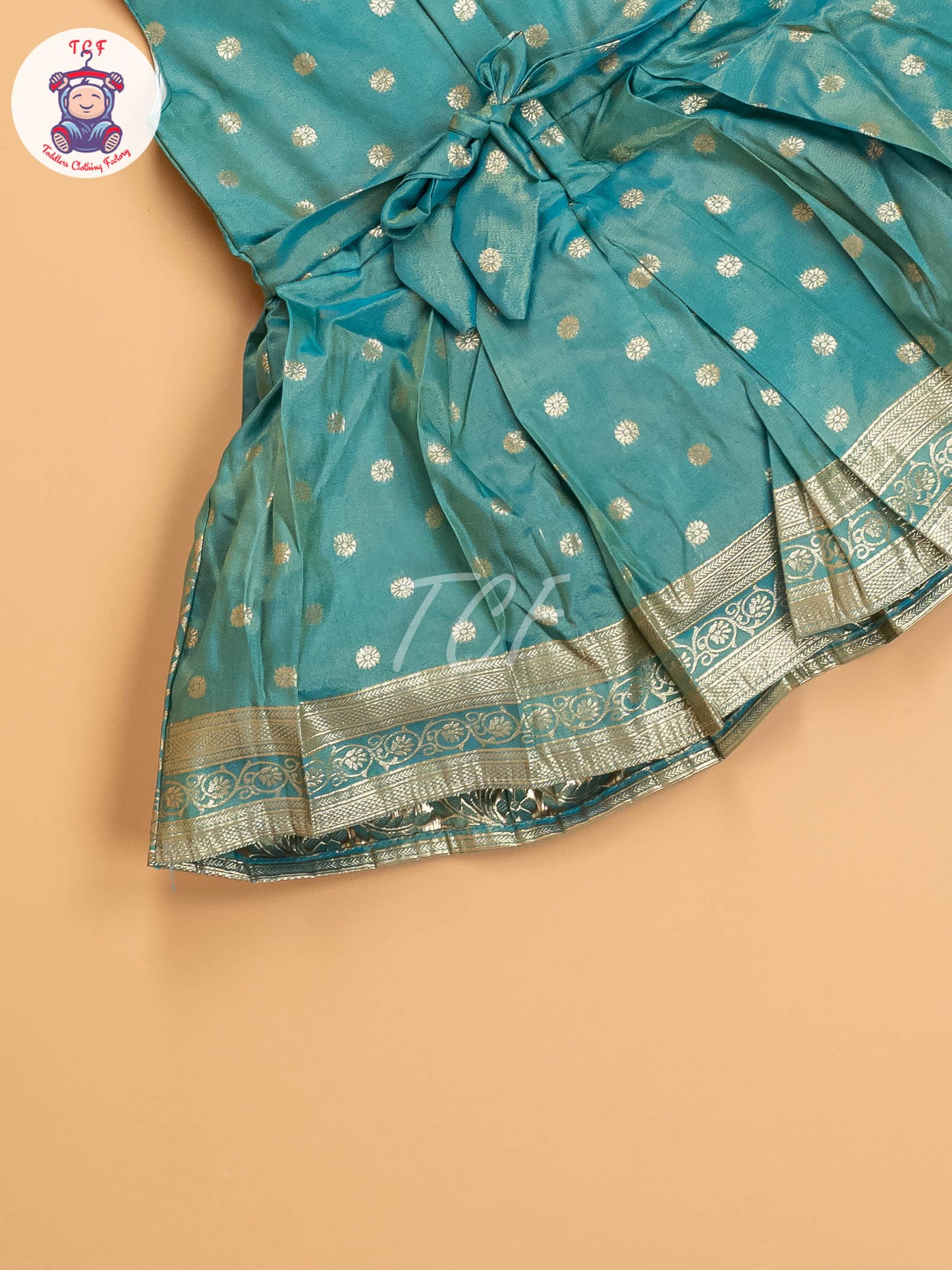 Pink & Greenish - Kids Readymade Frocks