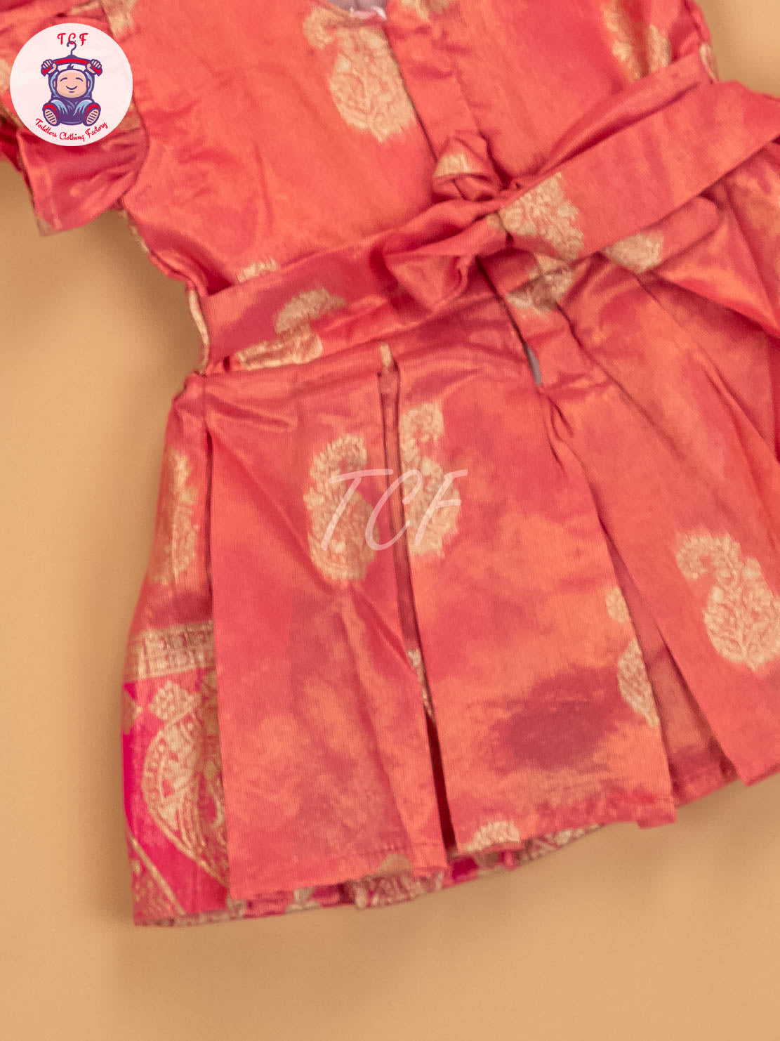 Peach - Kids Readymade Frocks