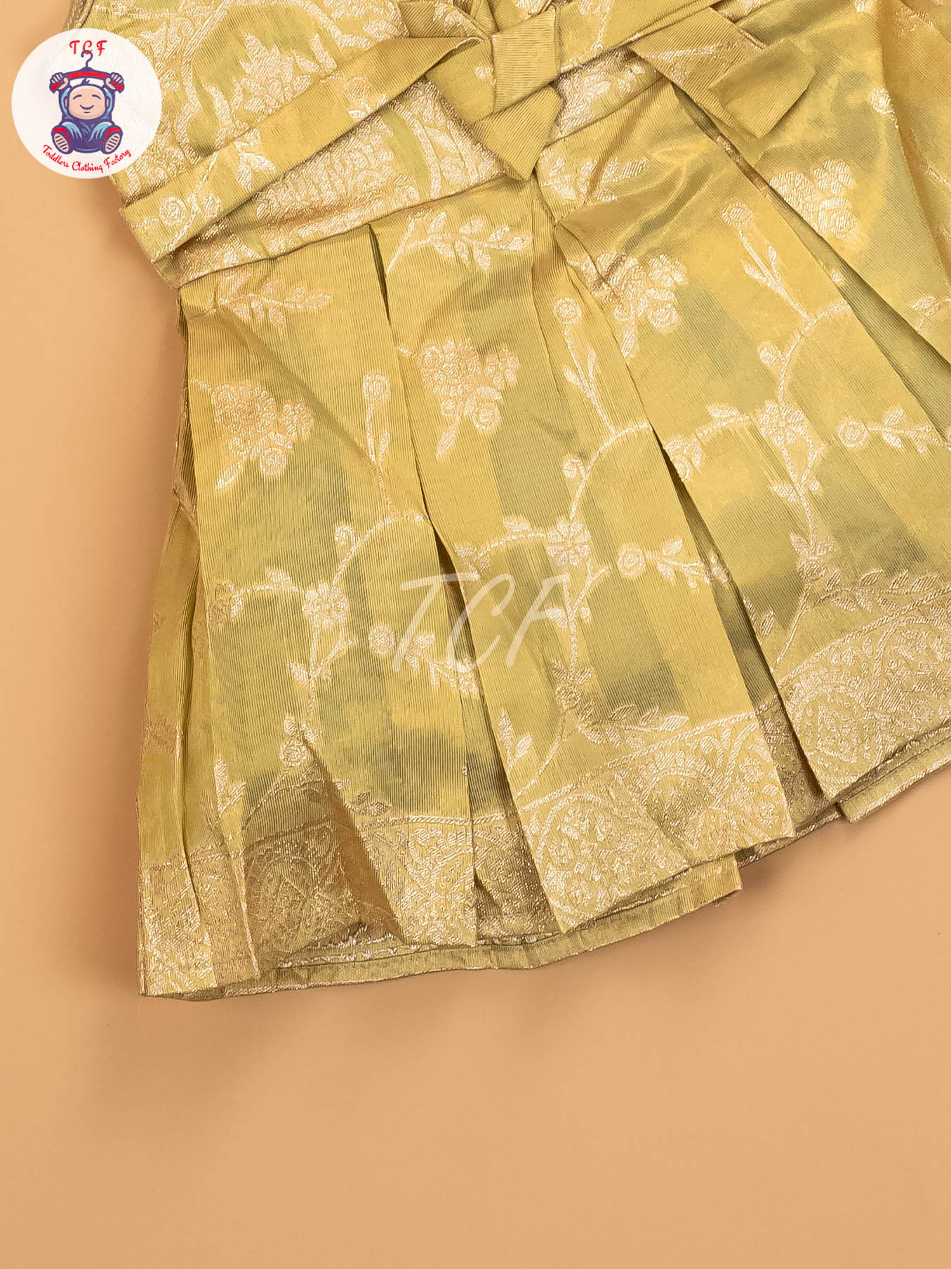 Green & Gold - Kids Readymade Frocks