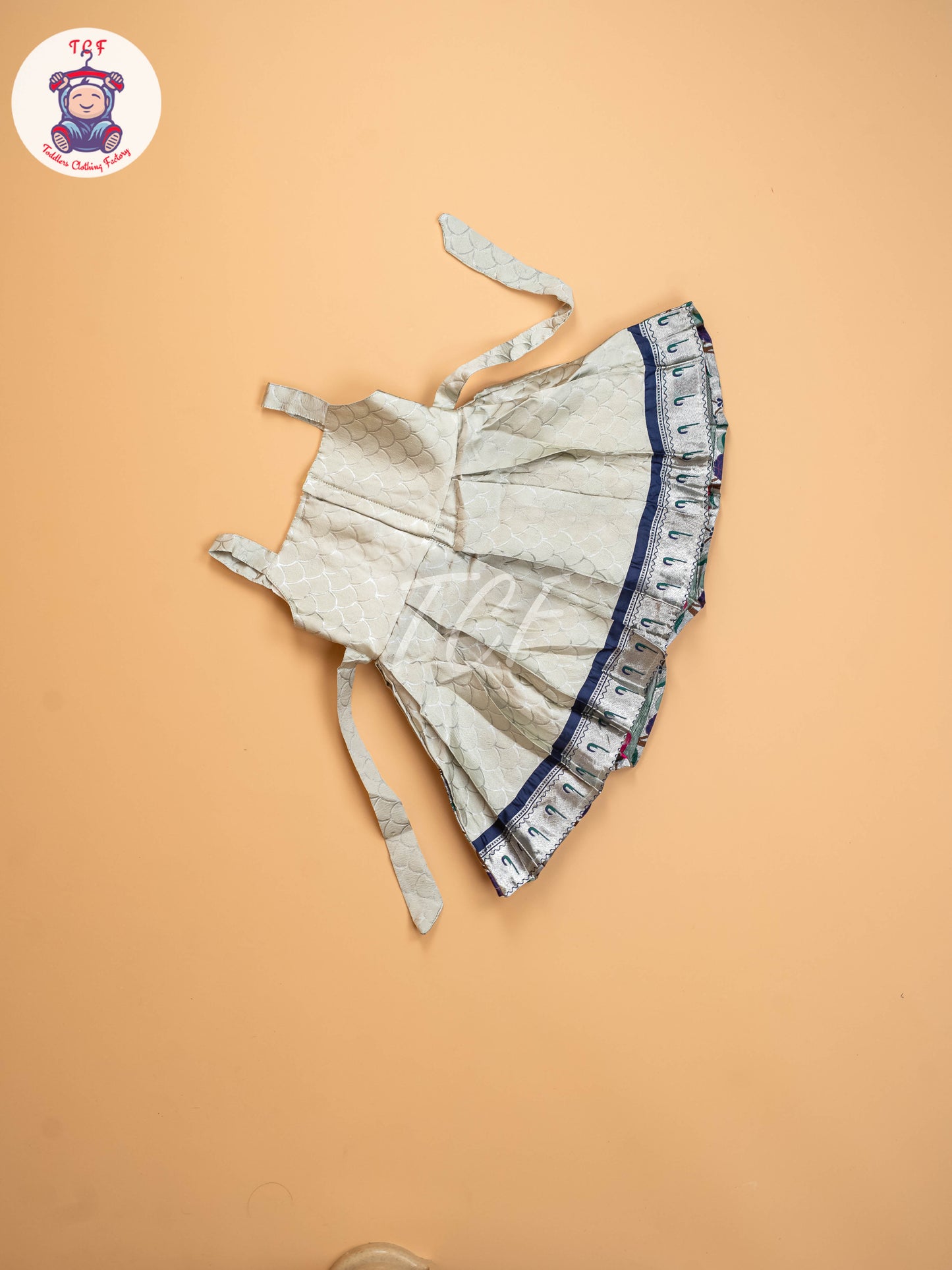 Blue & Grey - Kids Readymade Frocks
