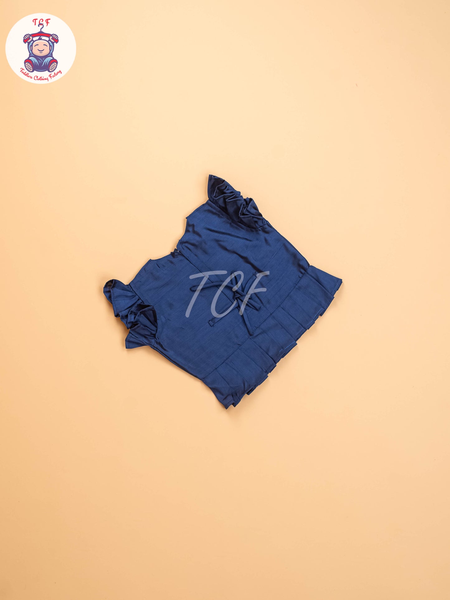 Blue & Grey - Kids Readymade Frocks