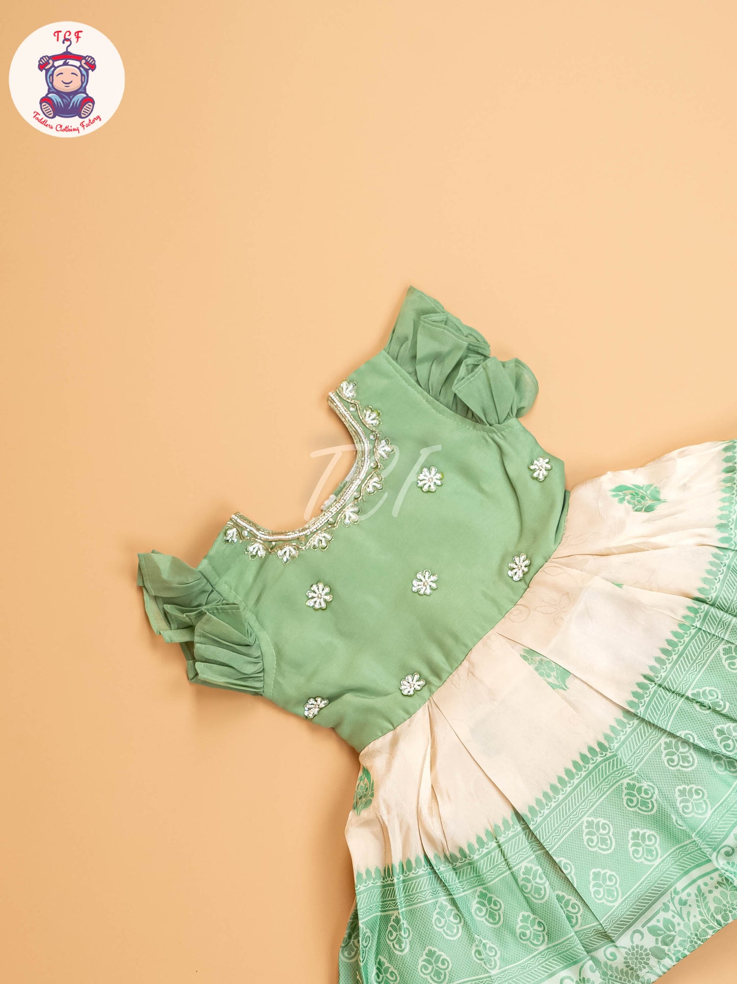 Light Green - Kids Readymade Frocks