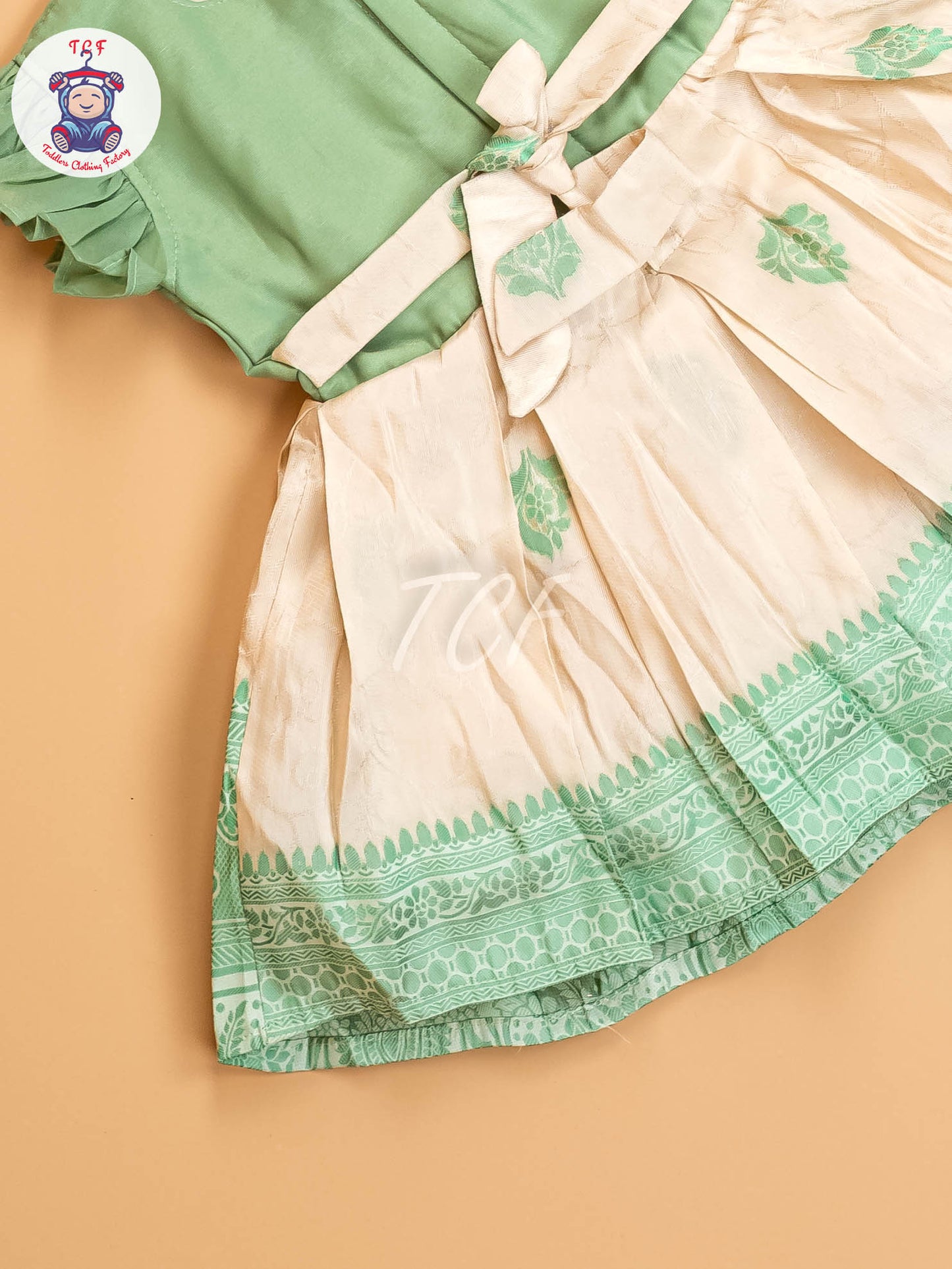 Light Green - Kids Readymade Frocks