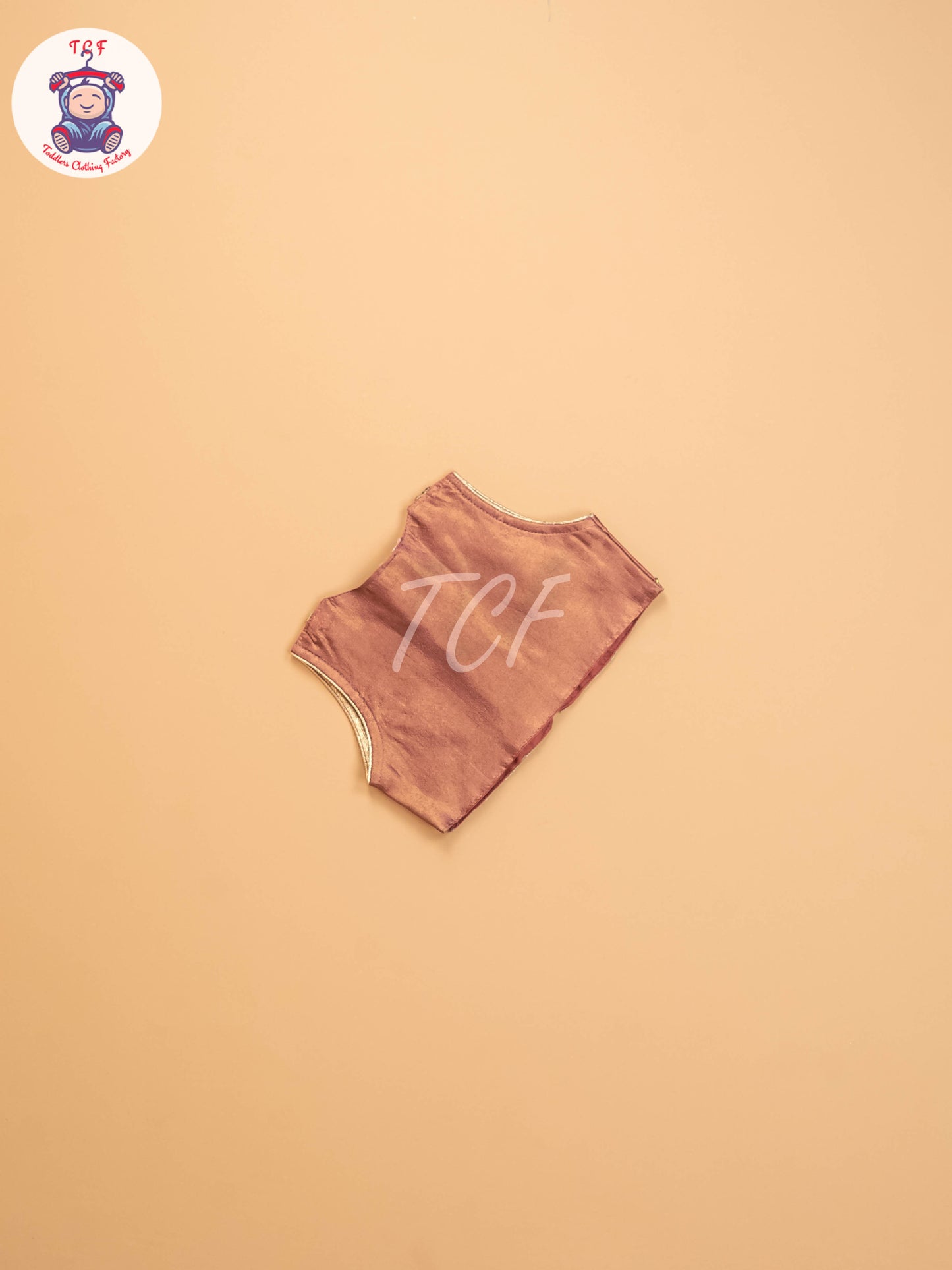 Light Brown - Kids Readymade Frocks