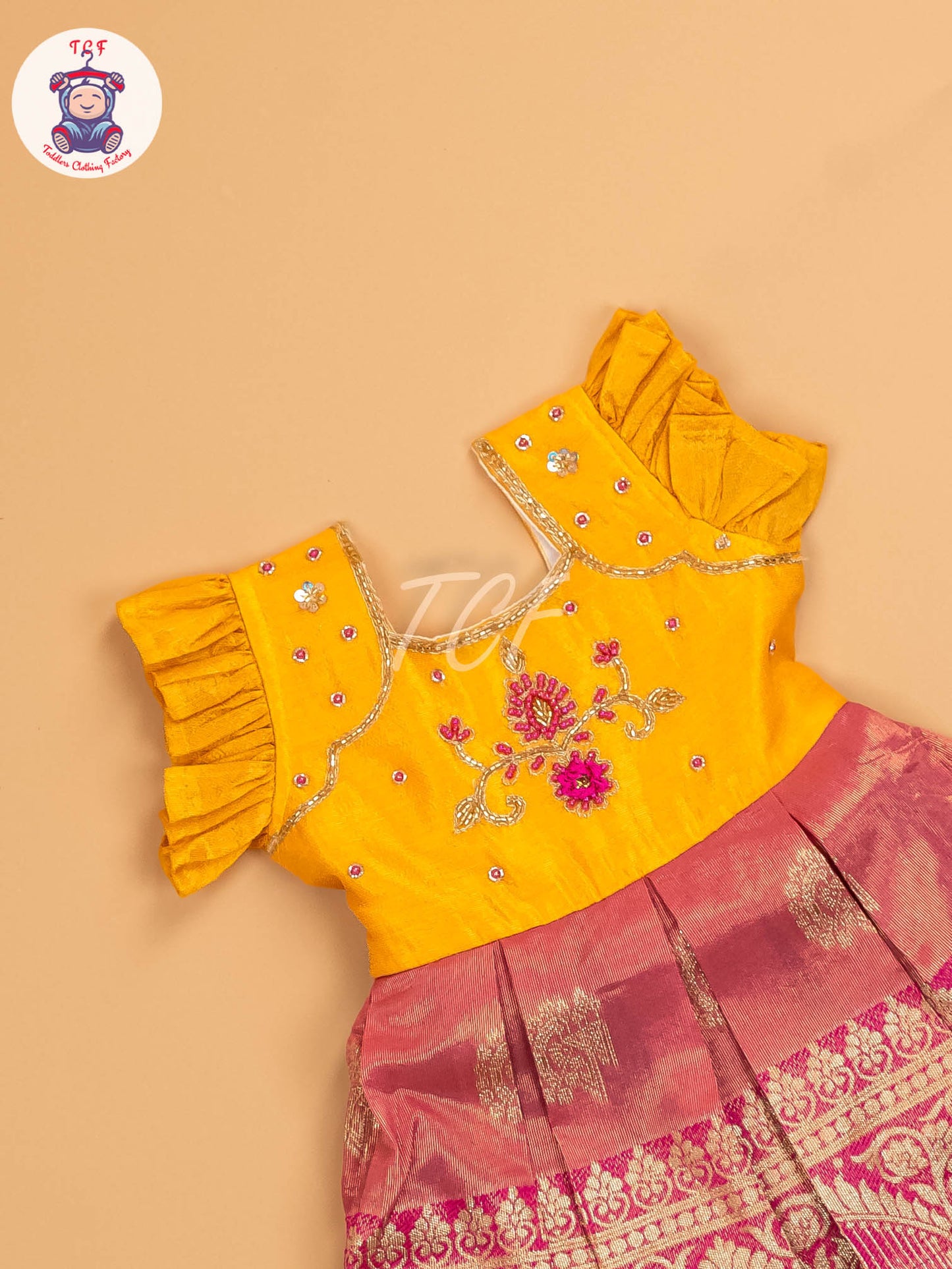 Mustard & Pink - Kids Readymade Frocks