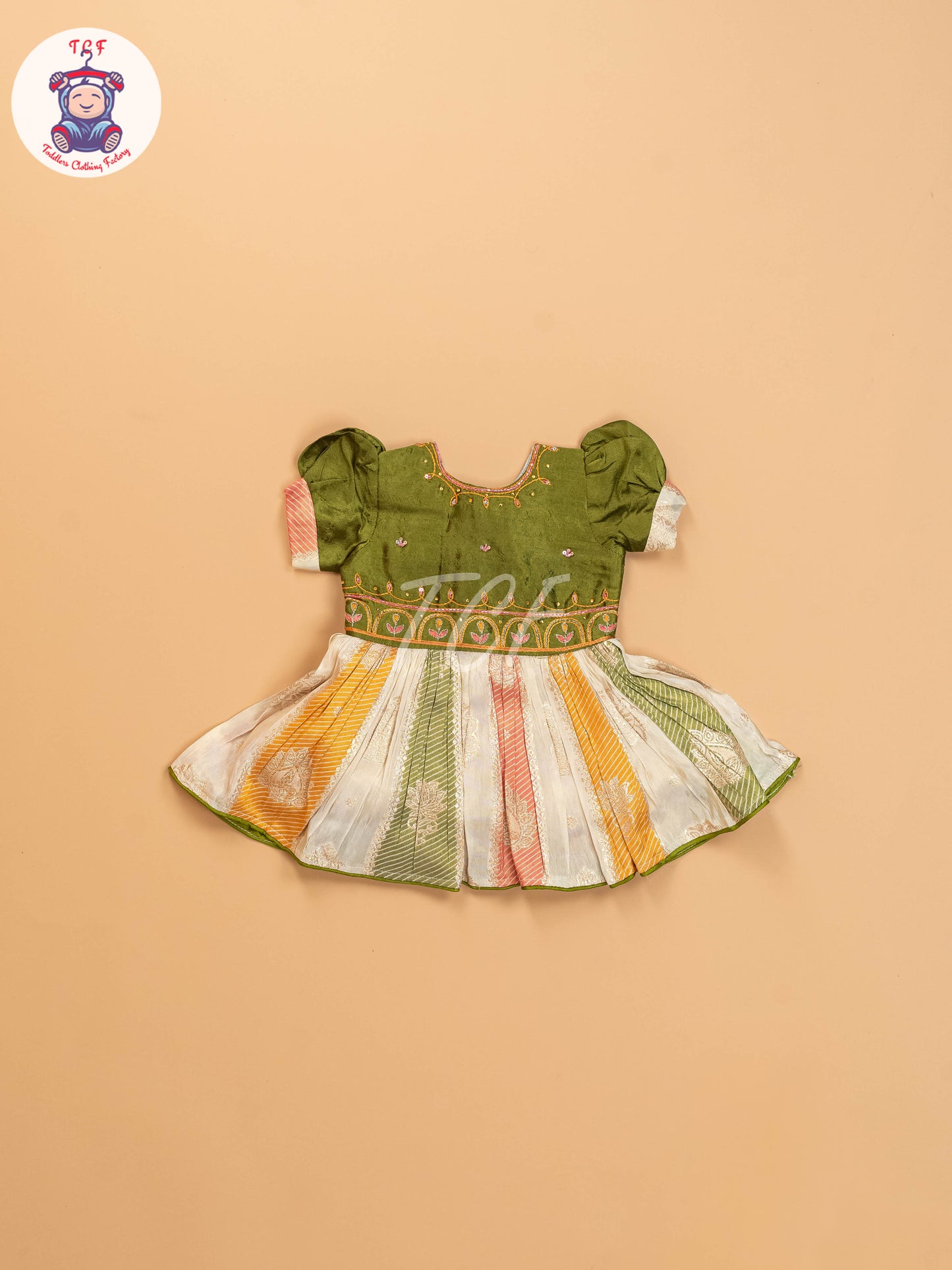 Green - Kids Readymade Frocks
