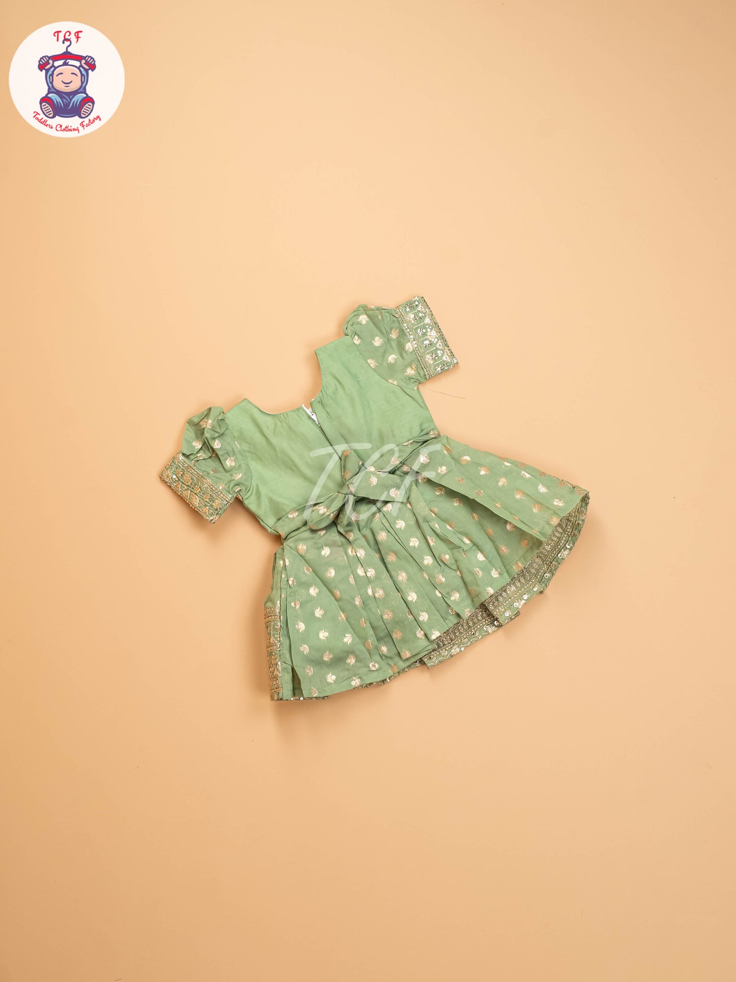 Pastel Green - Kids Readymade Frocks