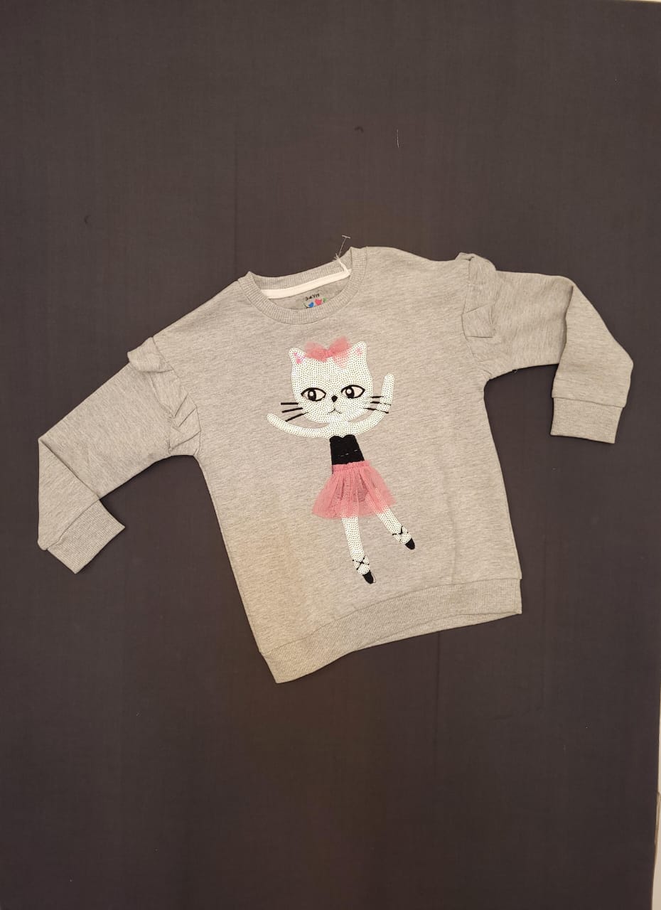 Grey - Girls Sweat Shirt