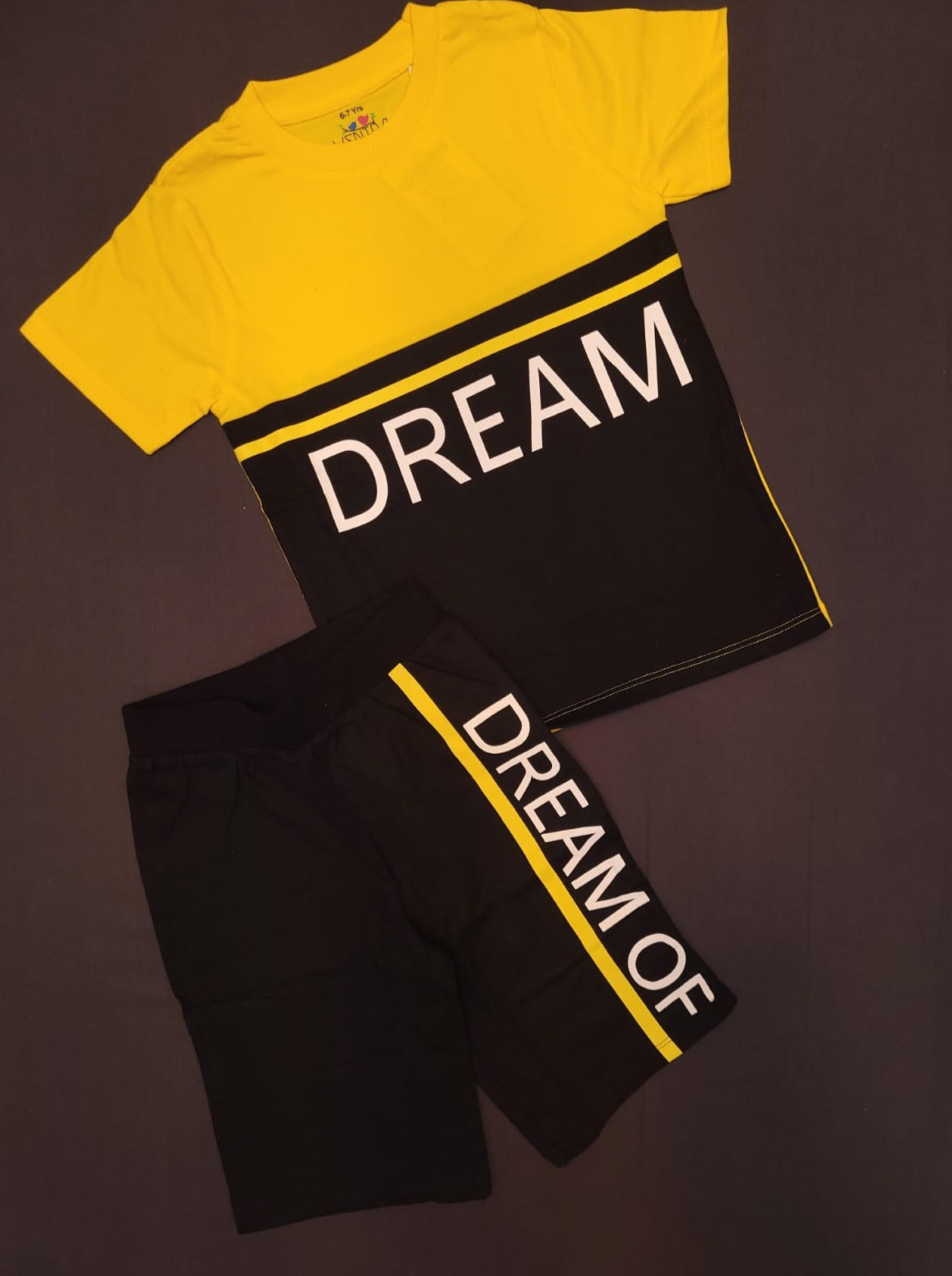 Yellow & Black -Boys Night Wear