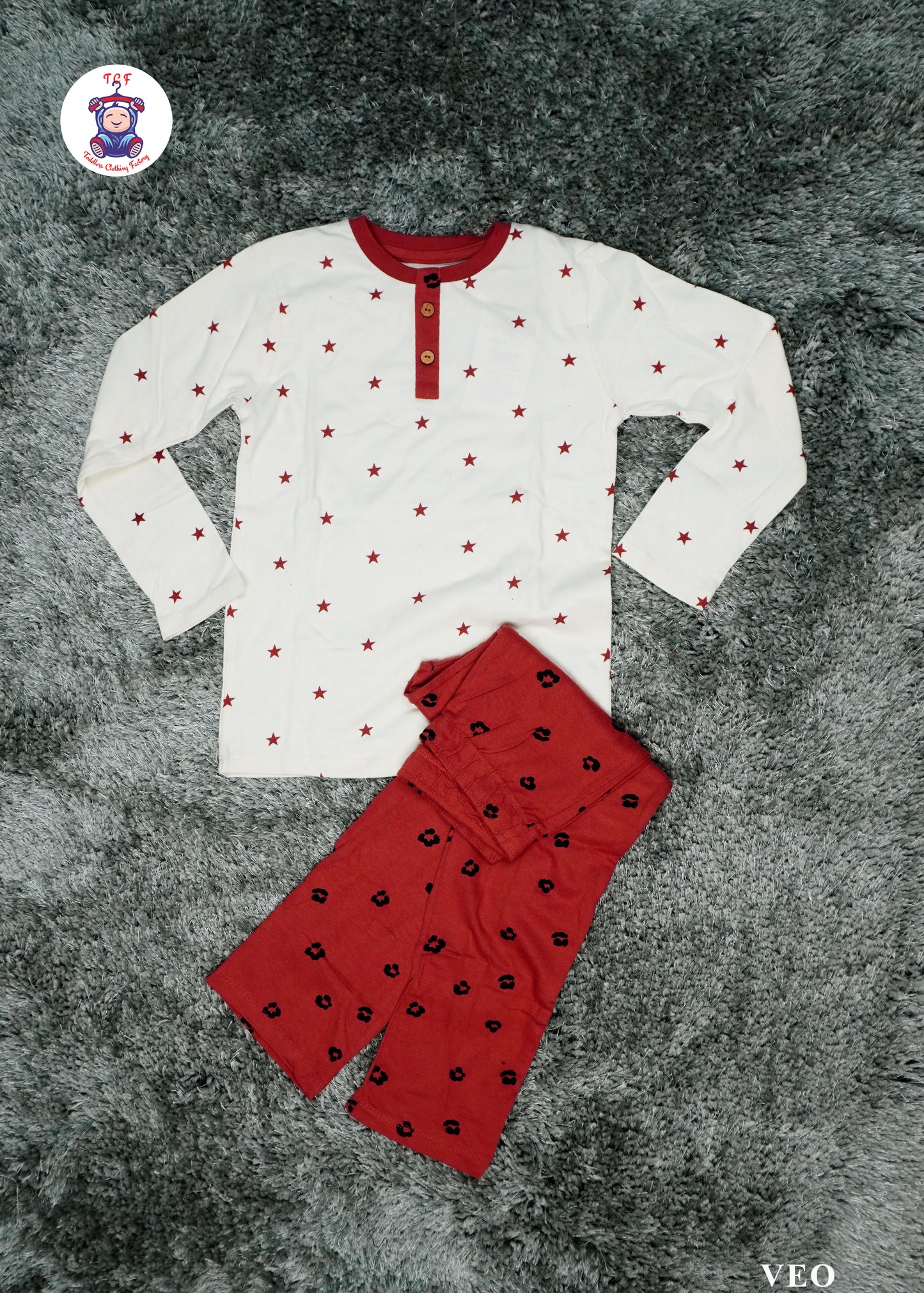 Cream & Brown Girls NightWear