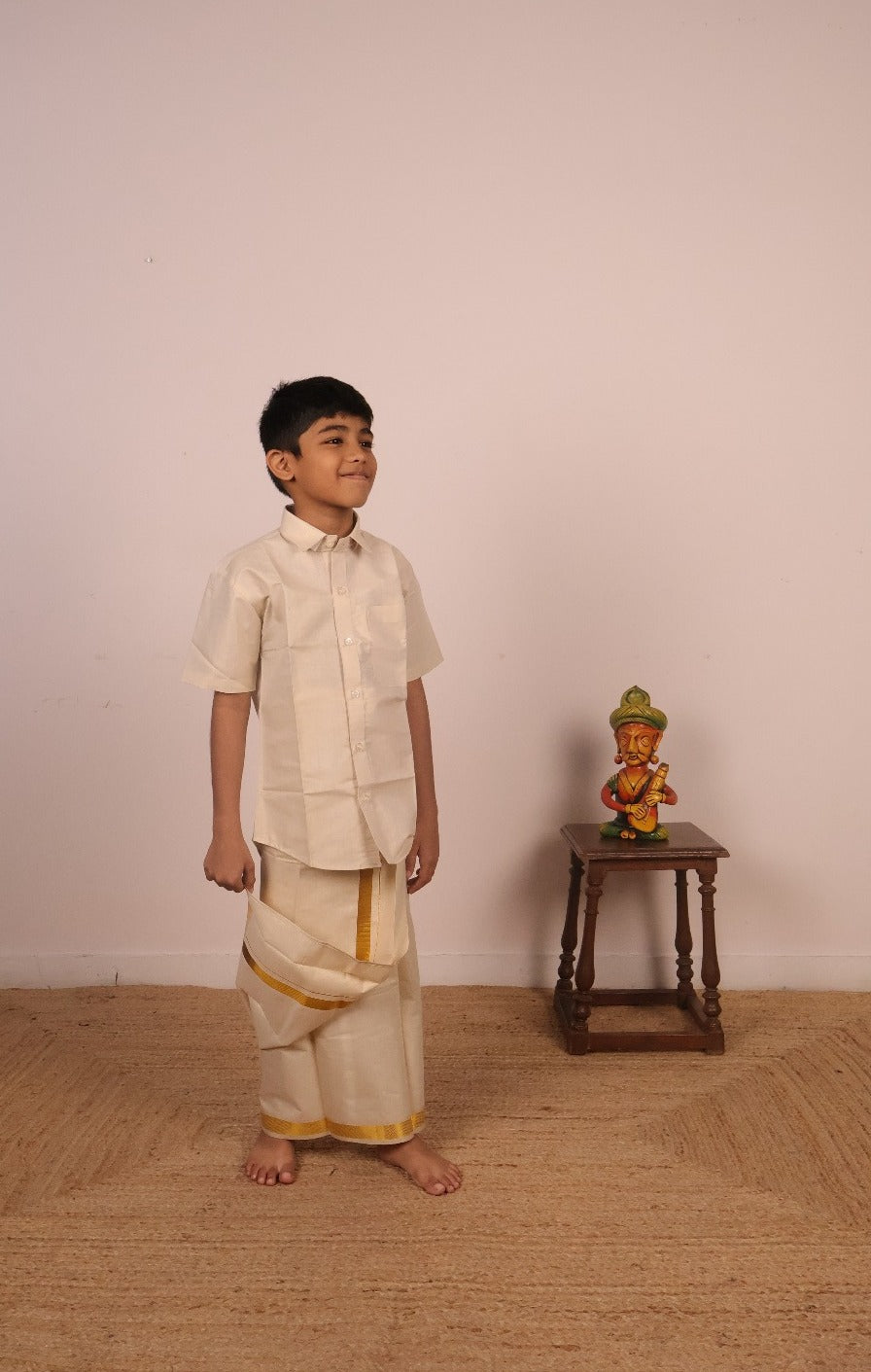 Gold - Kids Welcro Vesti Shirt