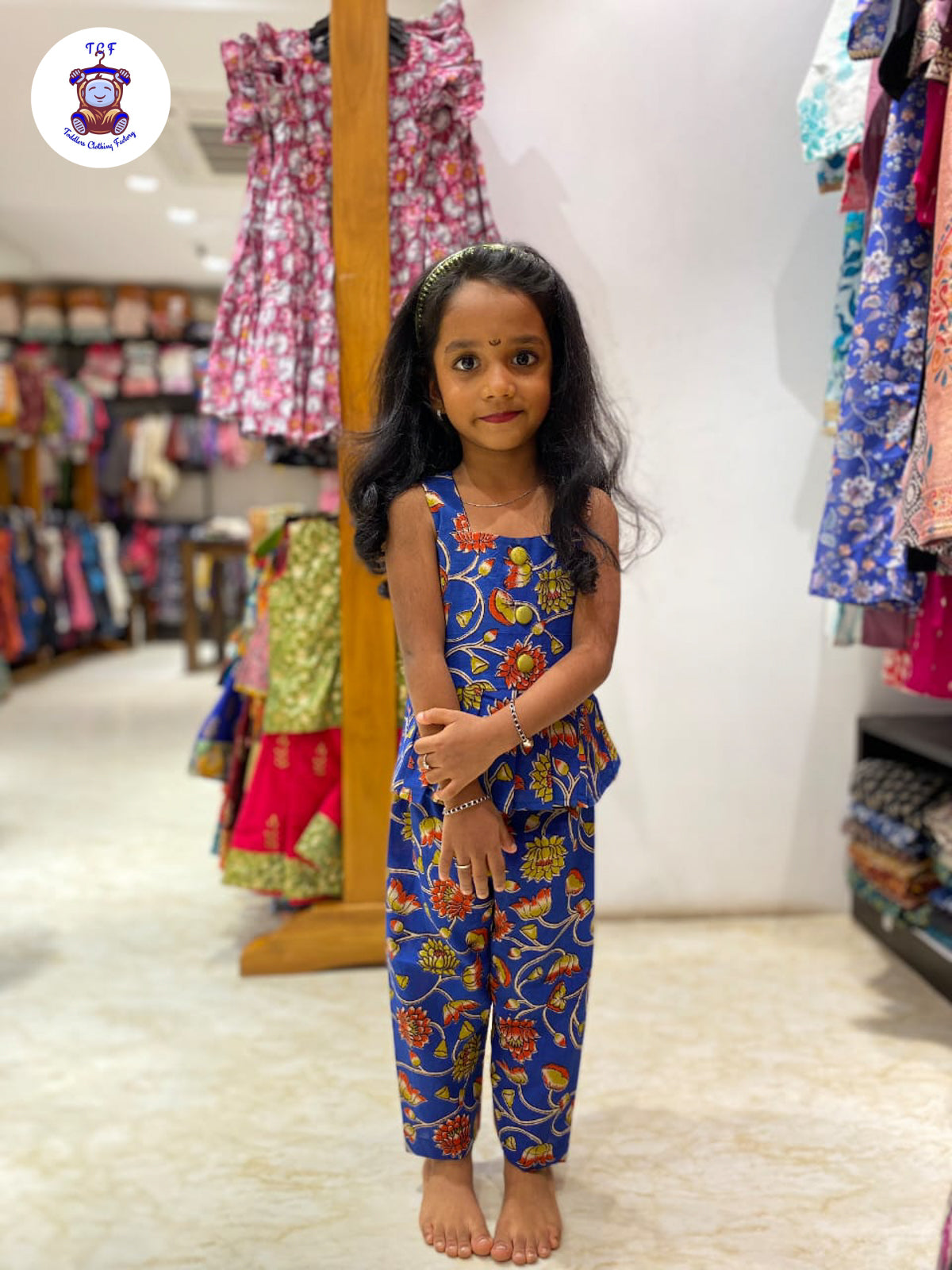 Ink Blue Big - Kalamkari Co-ords Sets