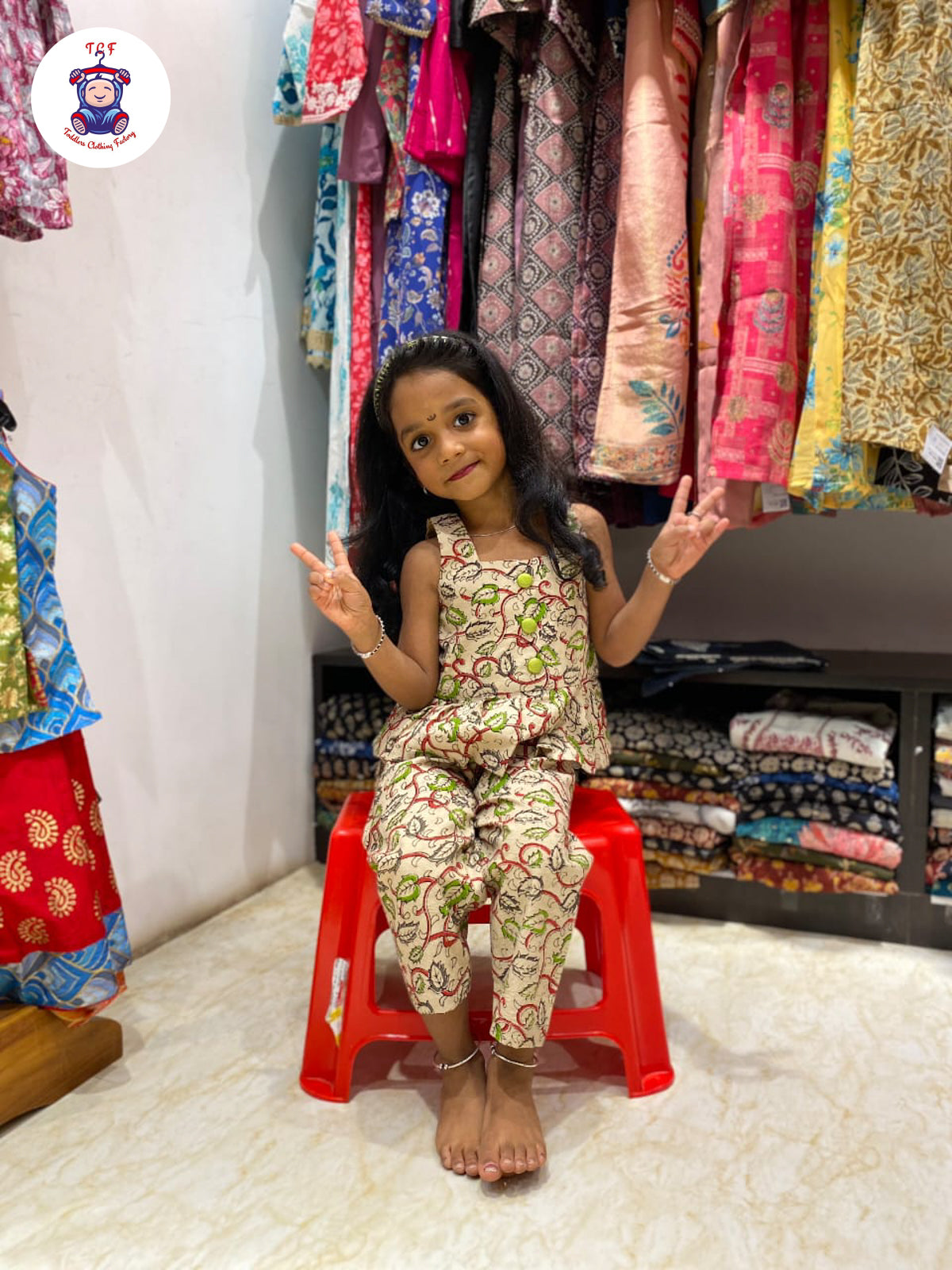 Cream Small - Kalamkari Co-ords Sets