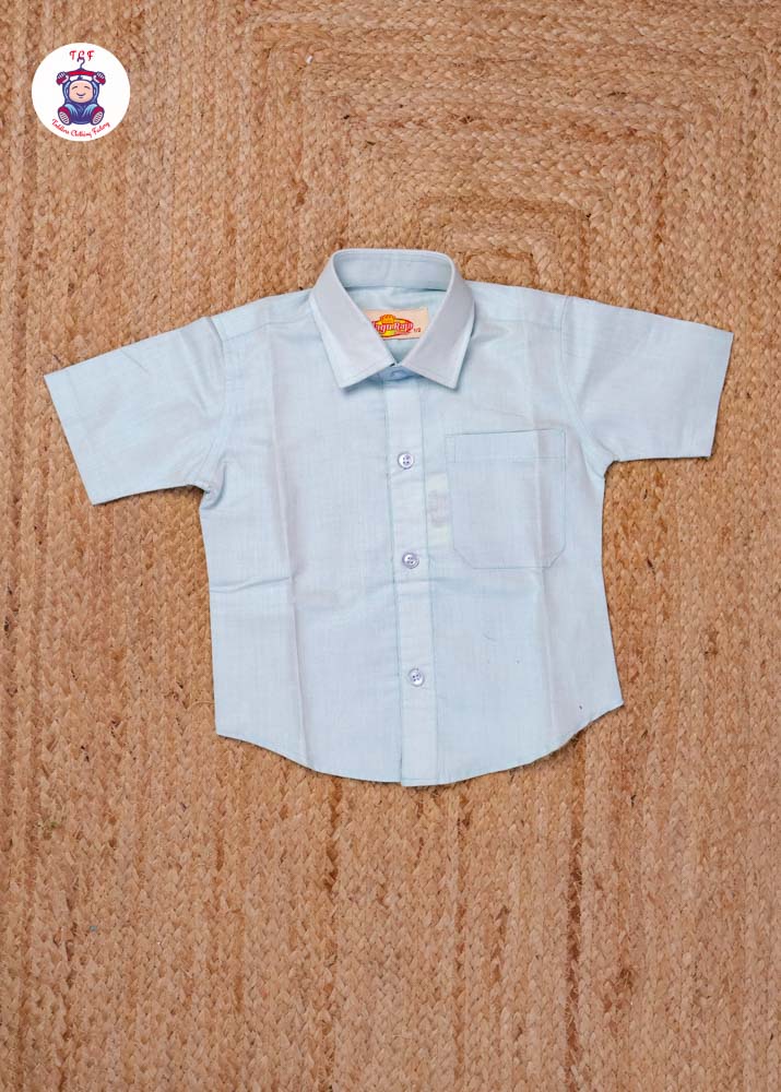 Aandha Blue - Boys Readymade Dhotis & Shirts
