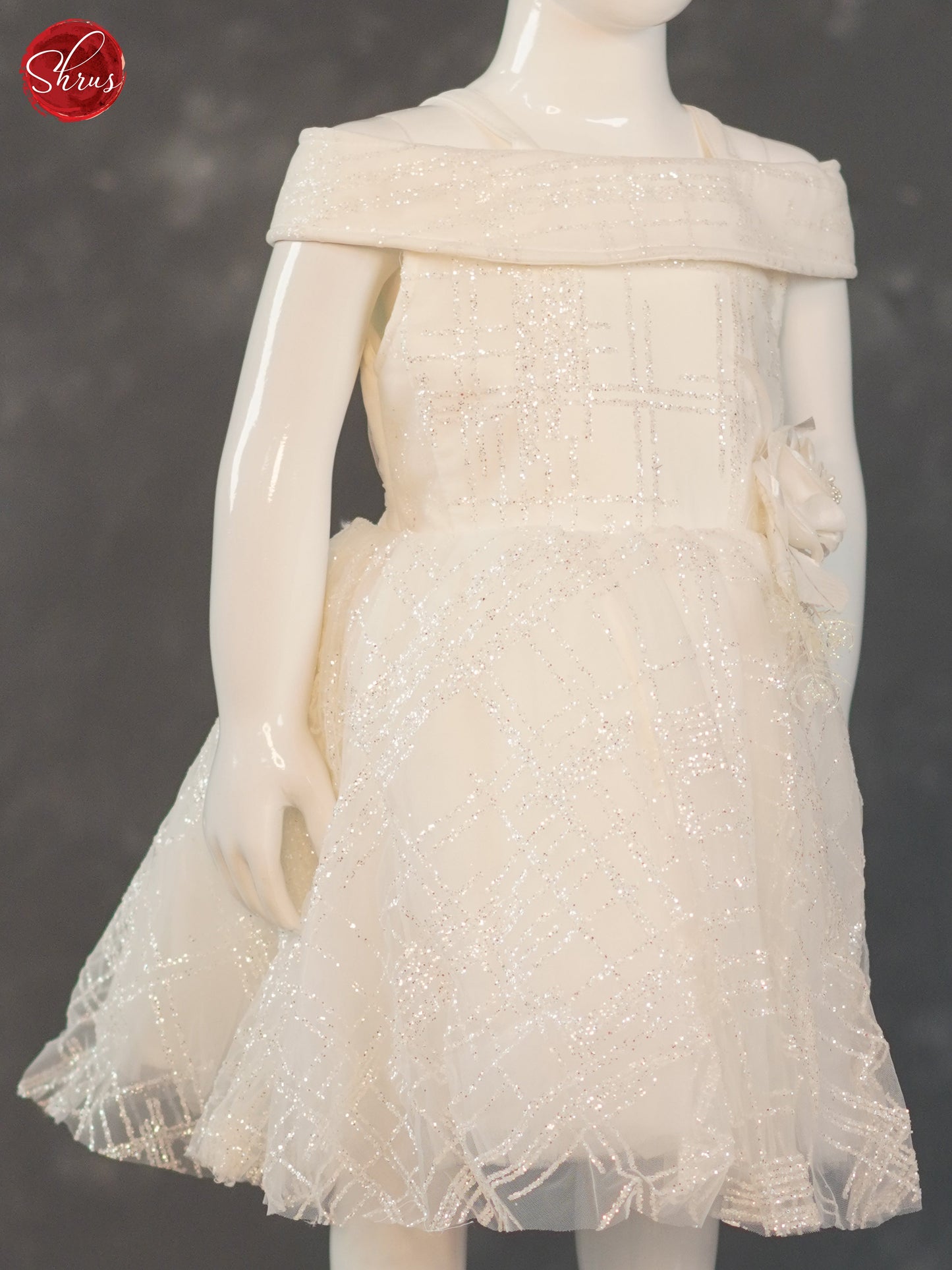 White - Party Wear Kids Frock - Shop on ShrusEternity.com