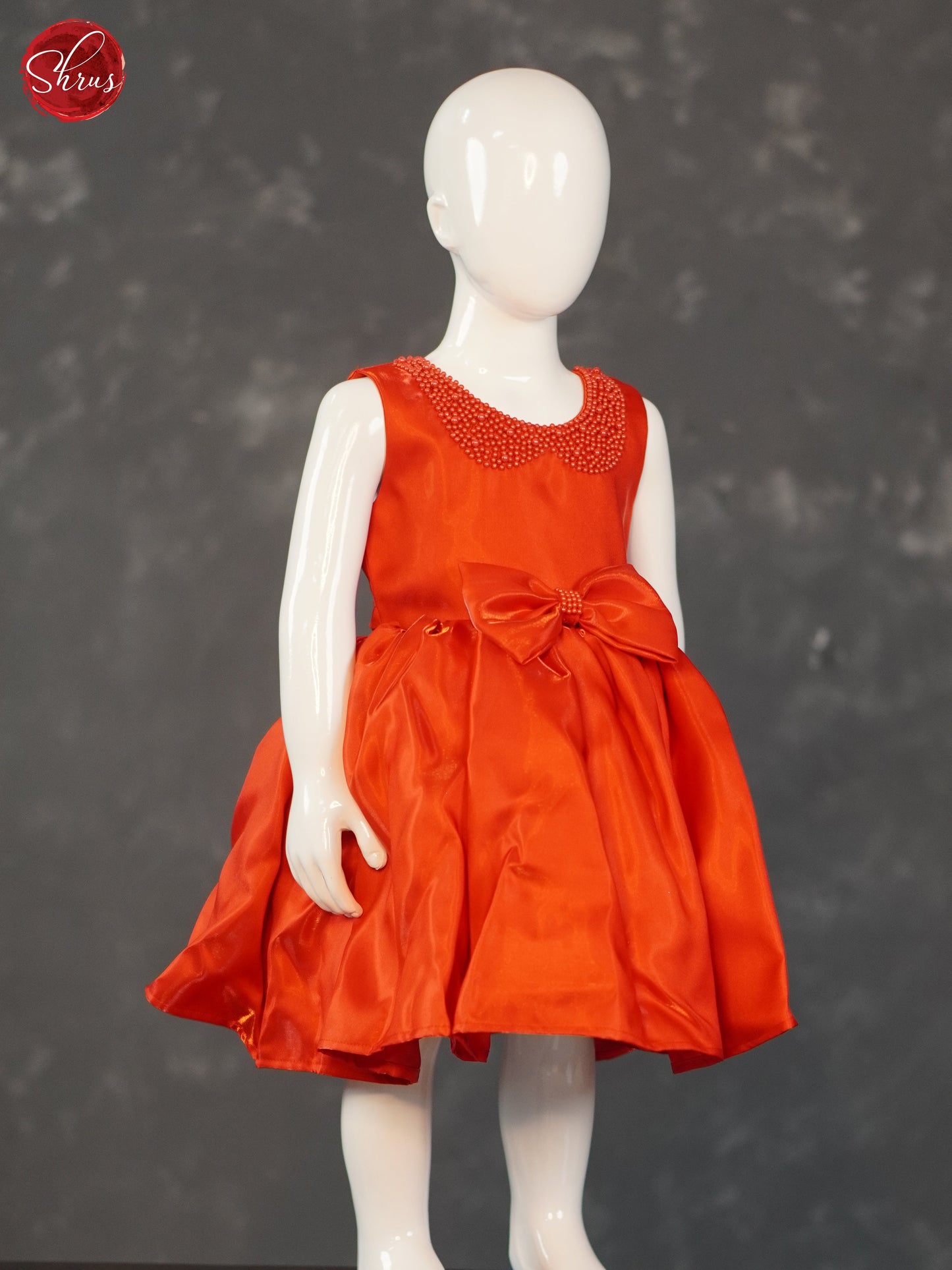 Red - Party Wear Kids Frock - Shop on ShrusEternity.com