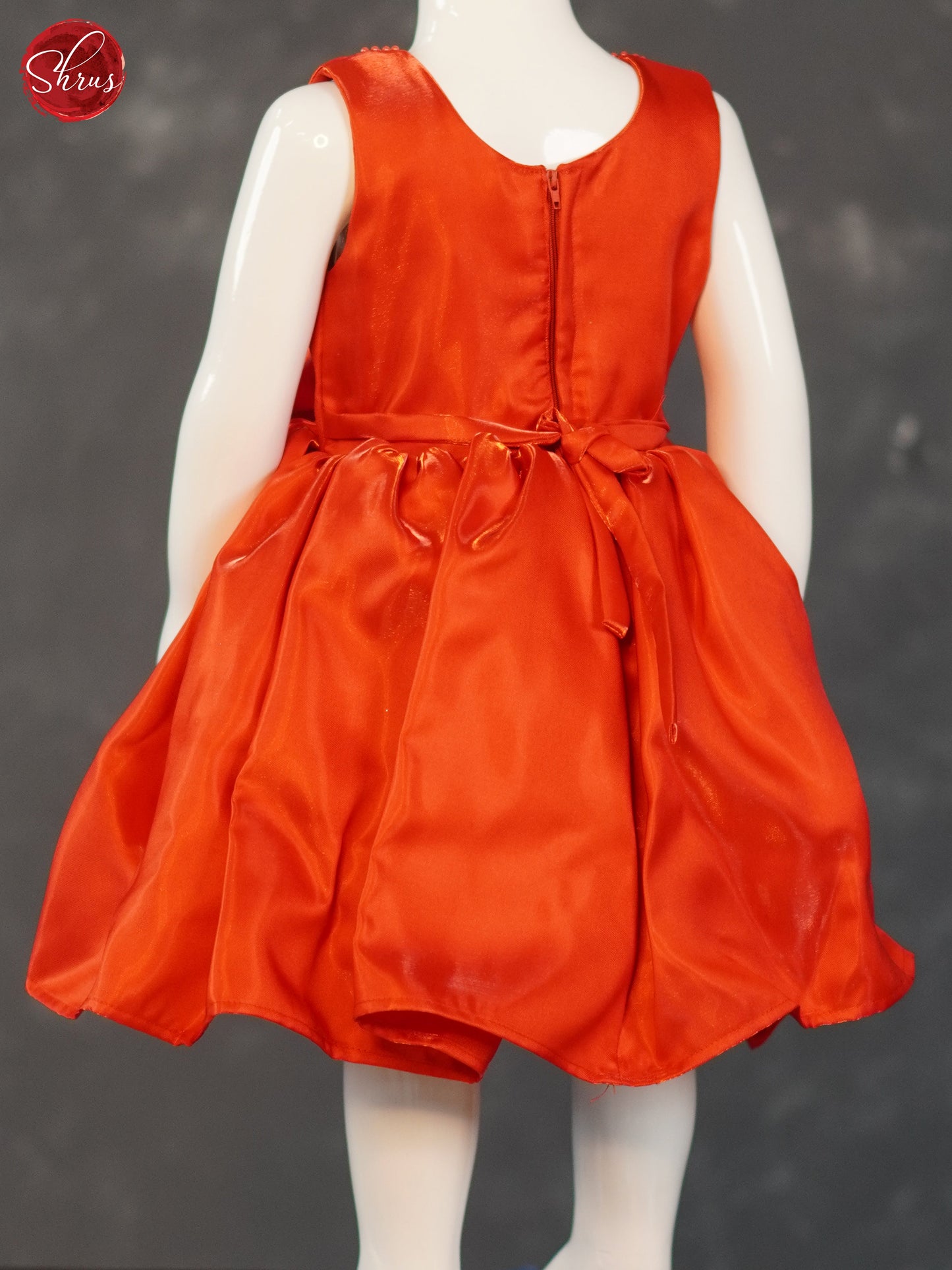 Red - Party Wear Kids Frock - Shop on ShrusEternity.com