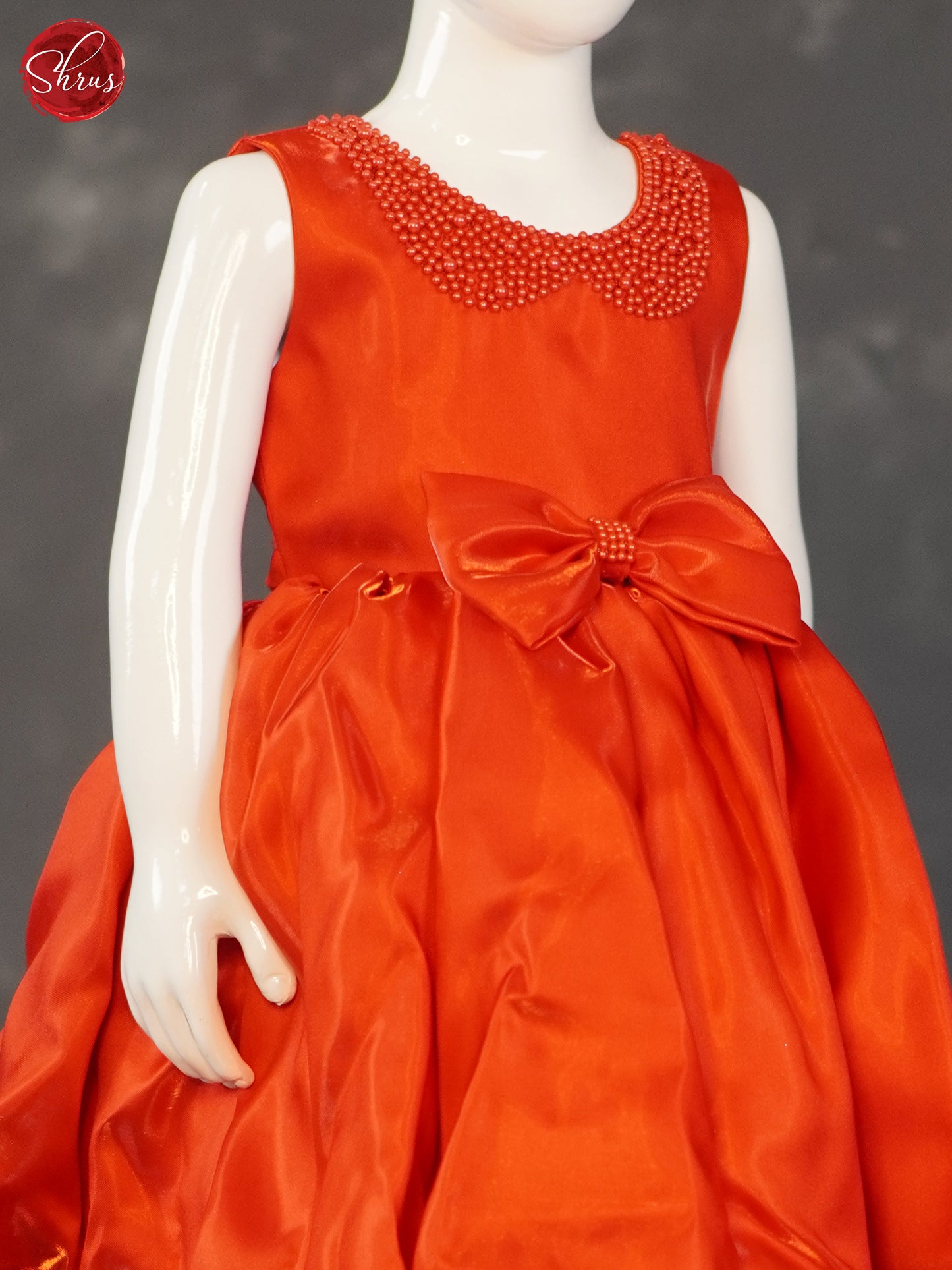 Red - Party Wear Kids Frock - Shop on ShrusEternity.com