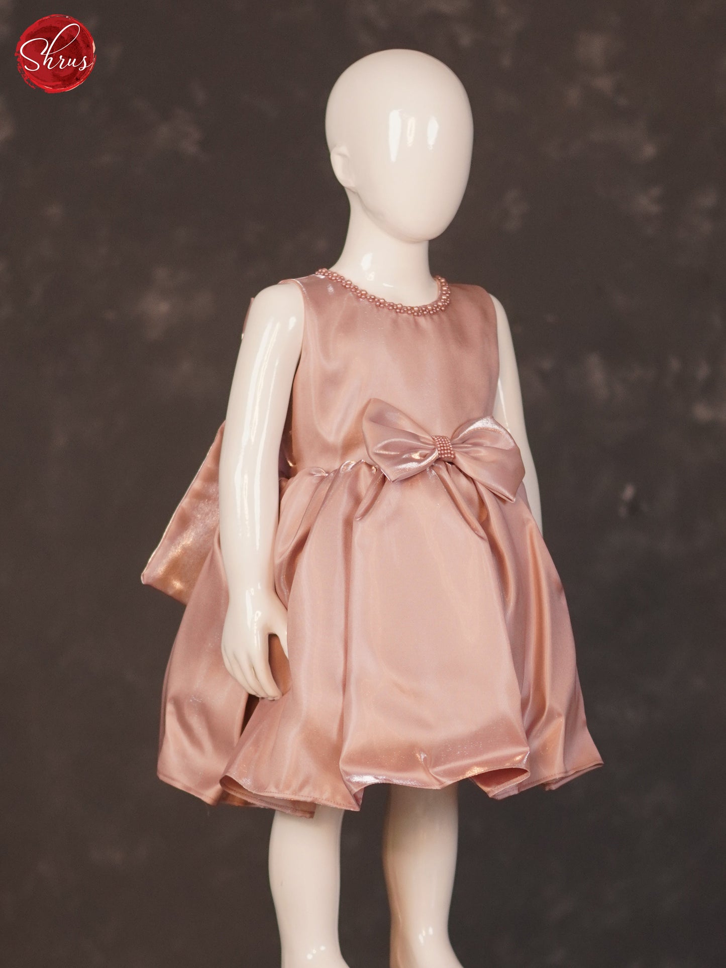 Chocolate Brown - Knee Length Kids Frock - Shop on ShrusEternity.com