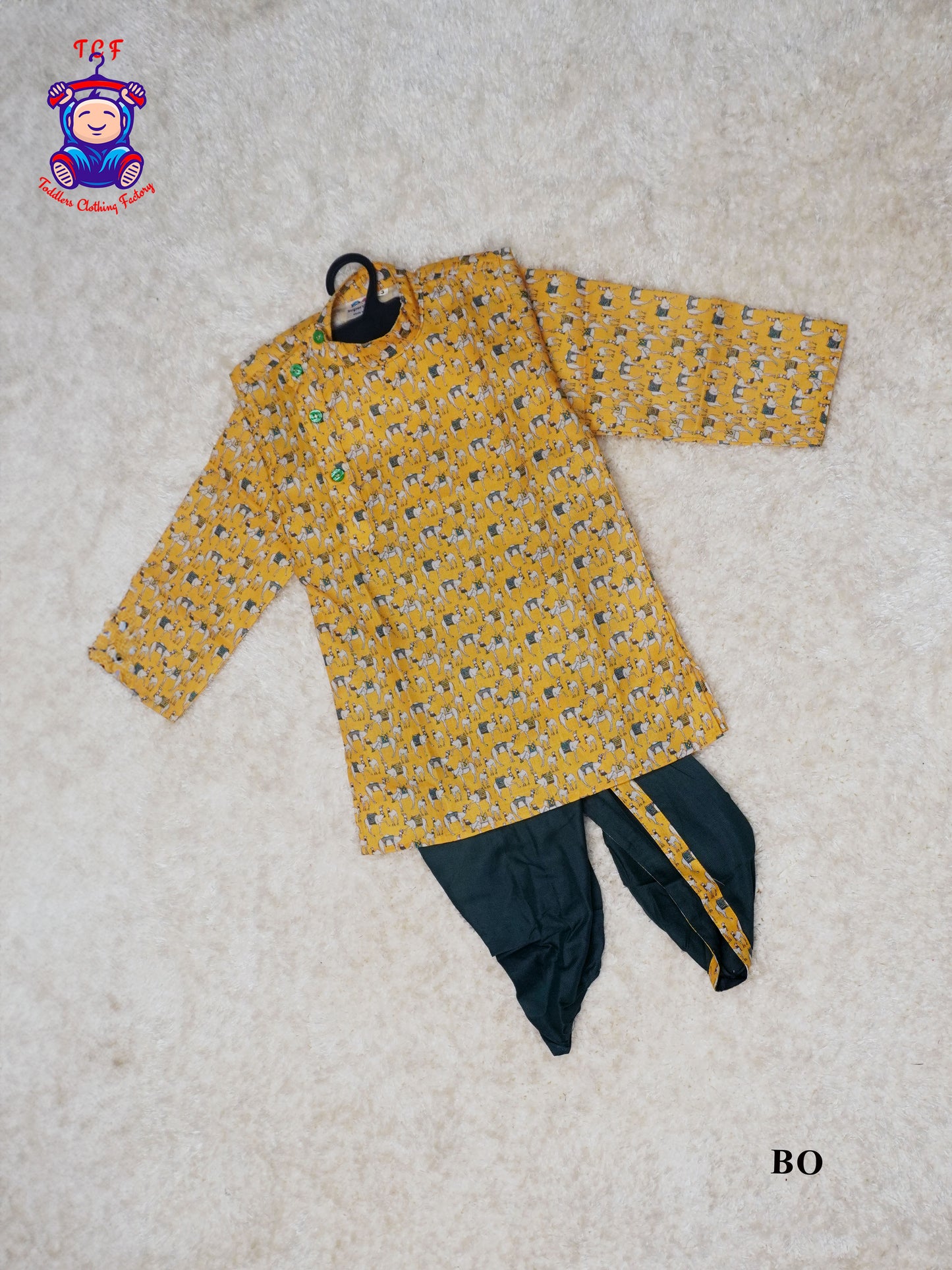 Light Yellow - Boys Dhoti Kurta Sets