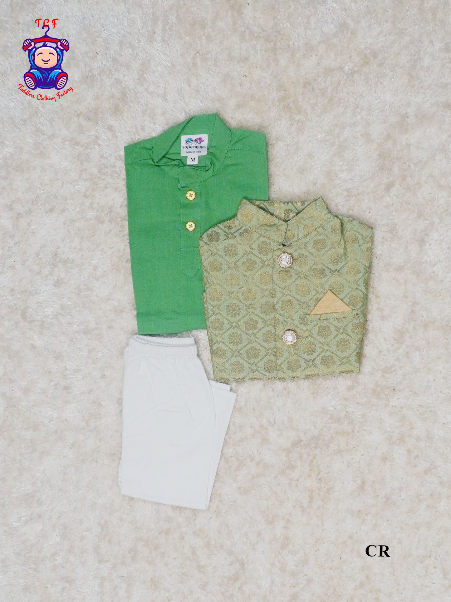 Pista Green - Boys Readymade Kurta Sets