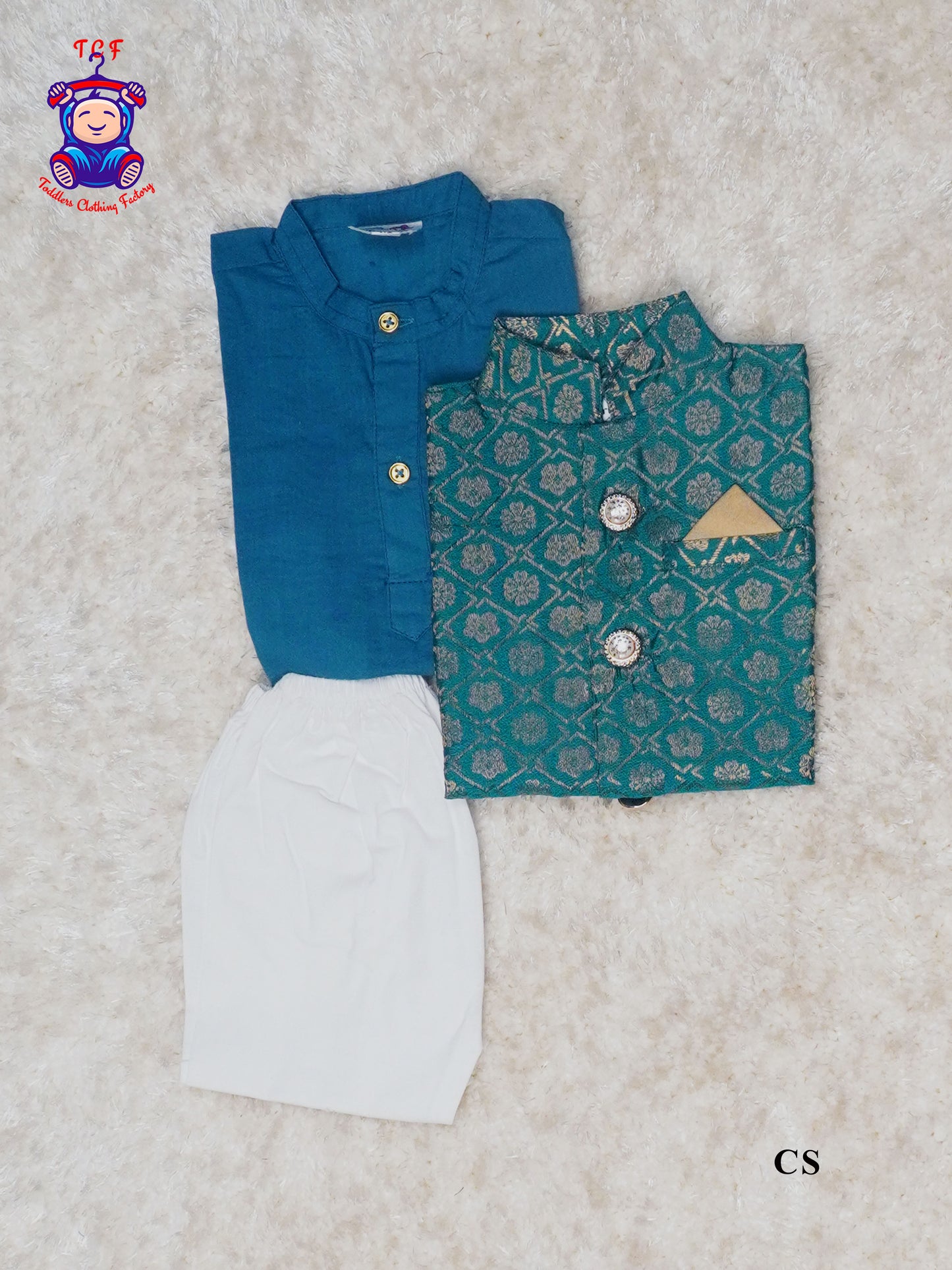Bottle Green - Boys Readymade Kurta Sets