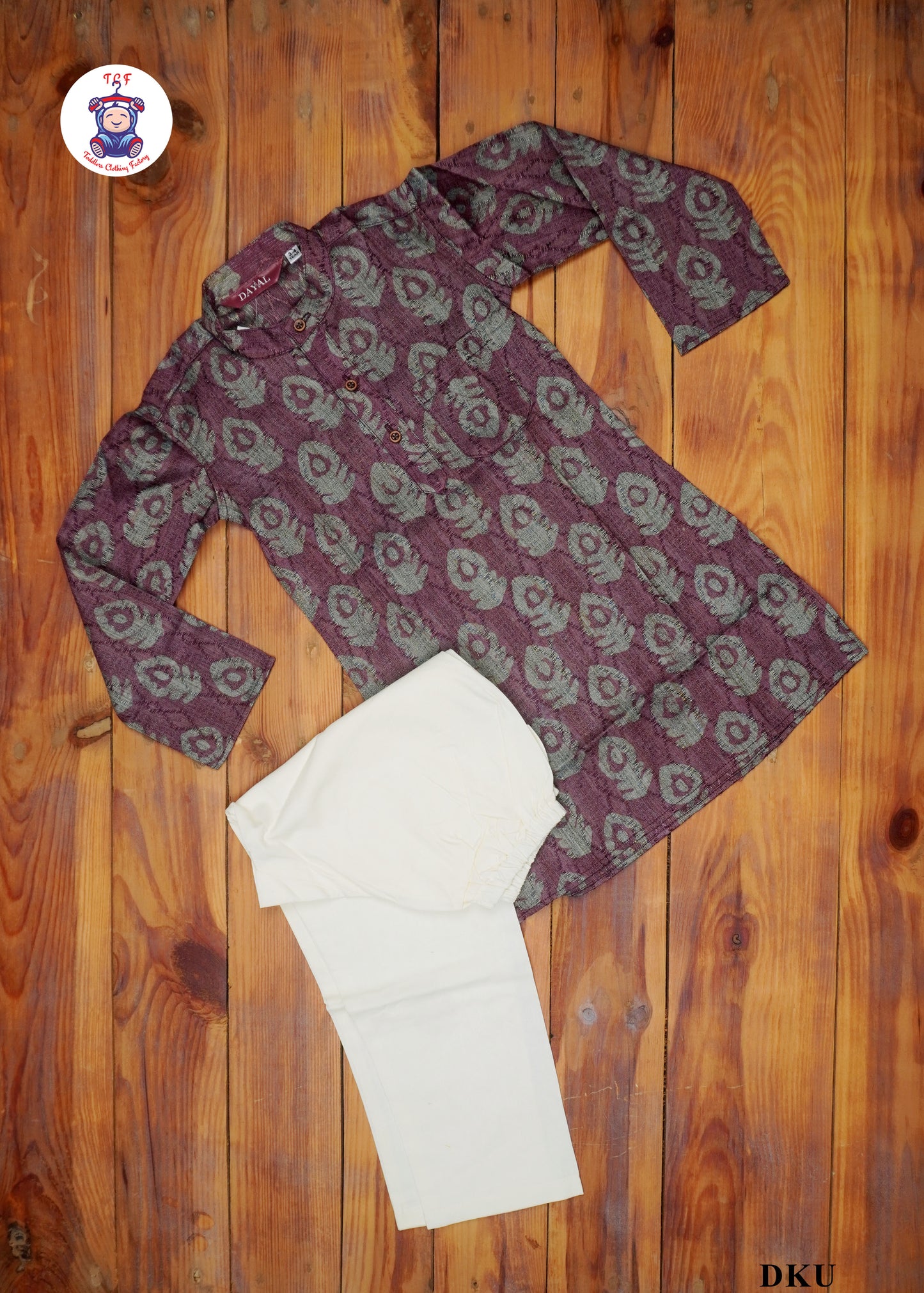 Magenta & Cream - Kurta Set