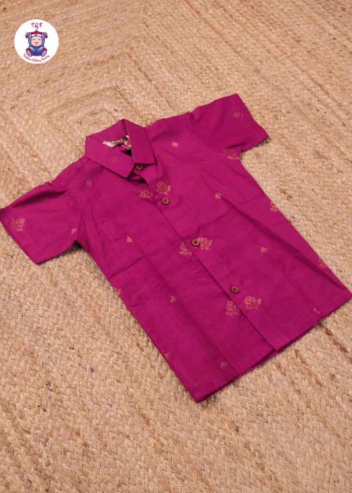 Magenta - Silk Cotton Shirt
