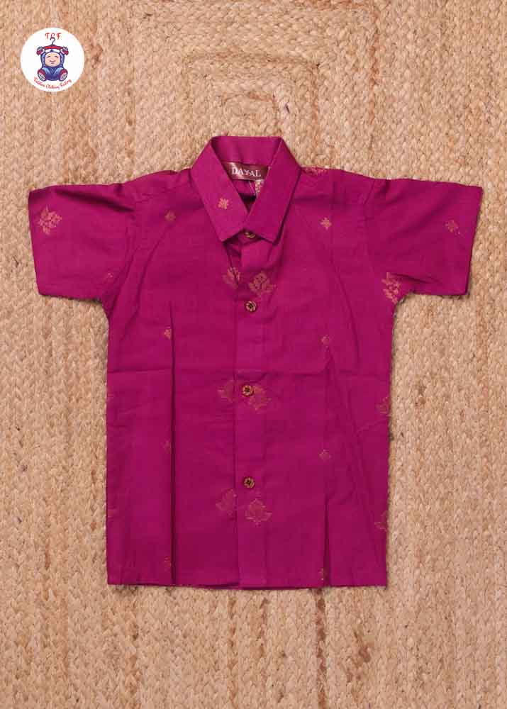 Magenta - Silk Cotton Shirt