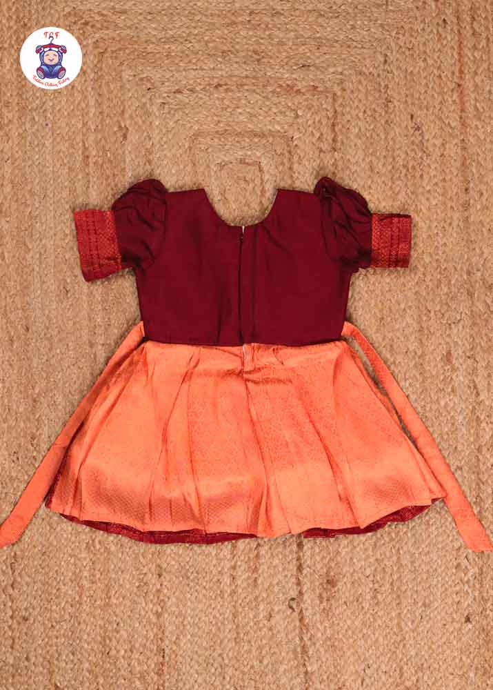 Rust - Kids Readymade Frock