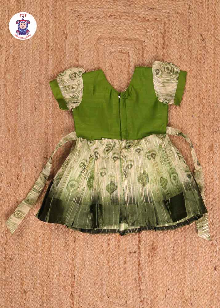 Green - Kids Readymade Frock