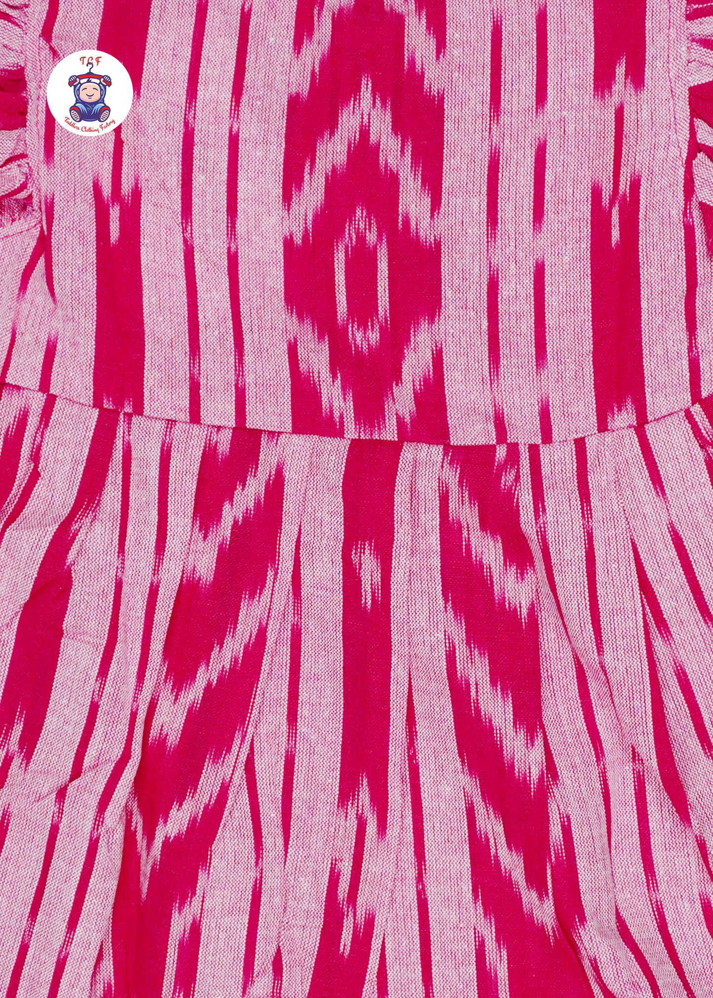 Pink - Girls Readymade Ikat Frocks