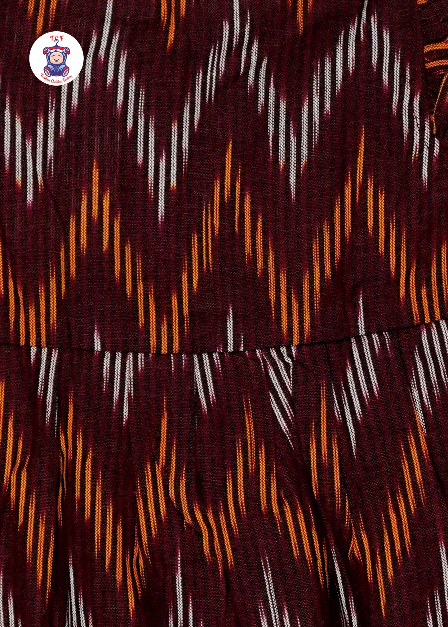 Brown - Girls Readymade Ikat Frocks