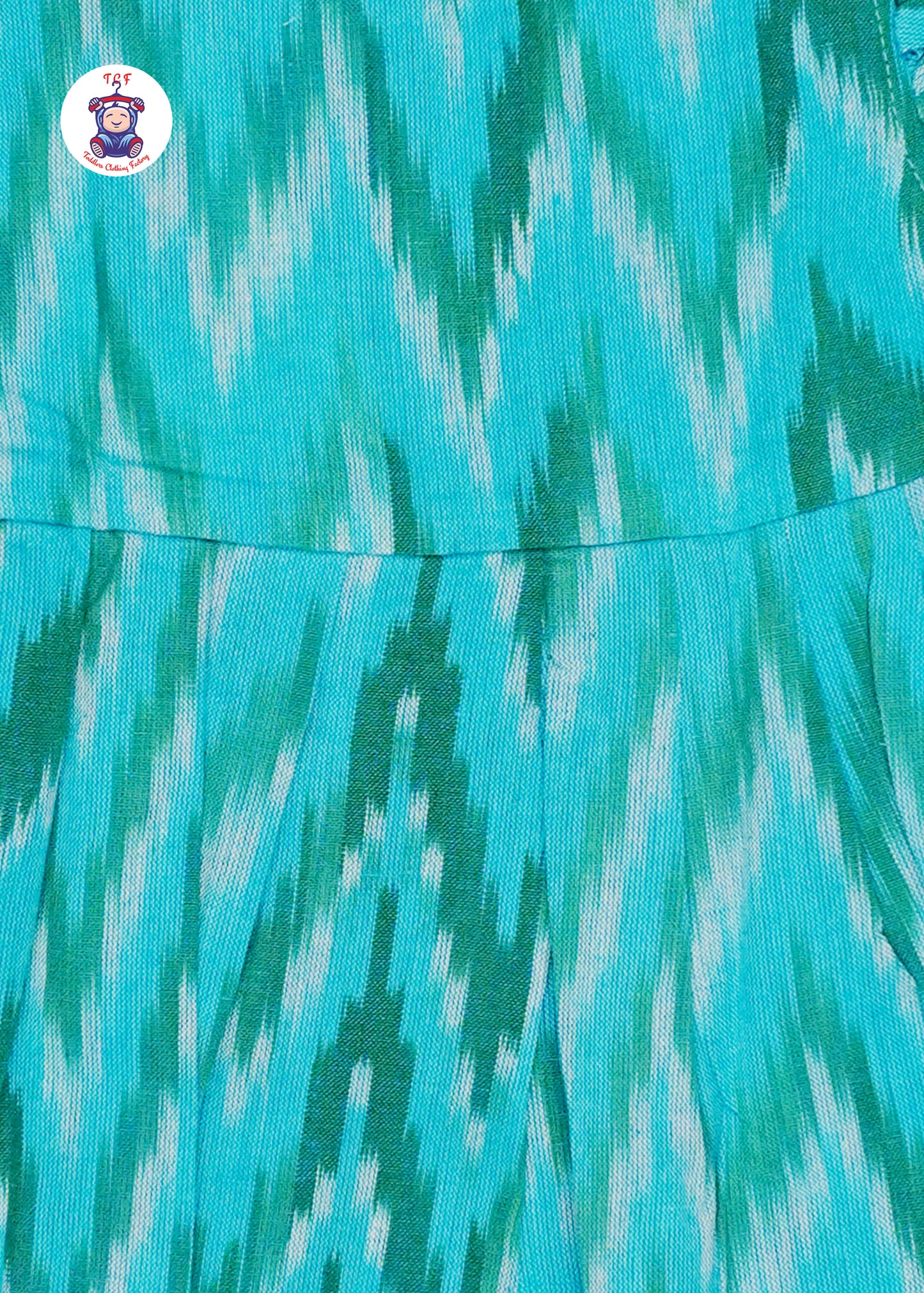 Blue - Girls Readymade Ikat Frocks