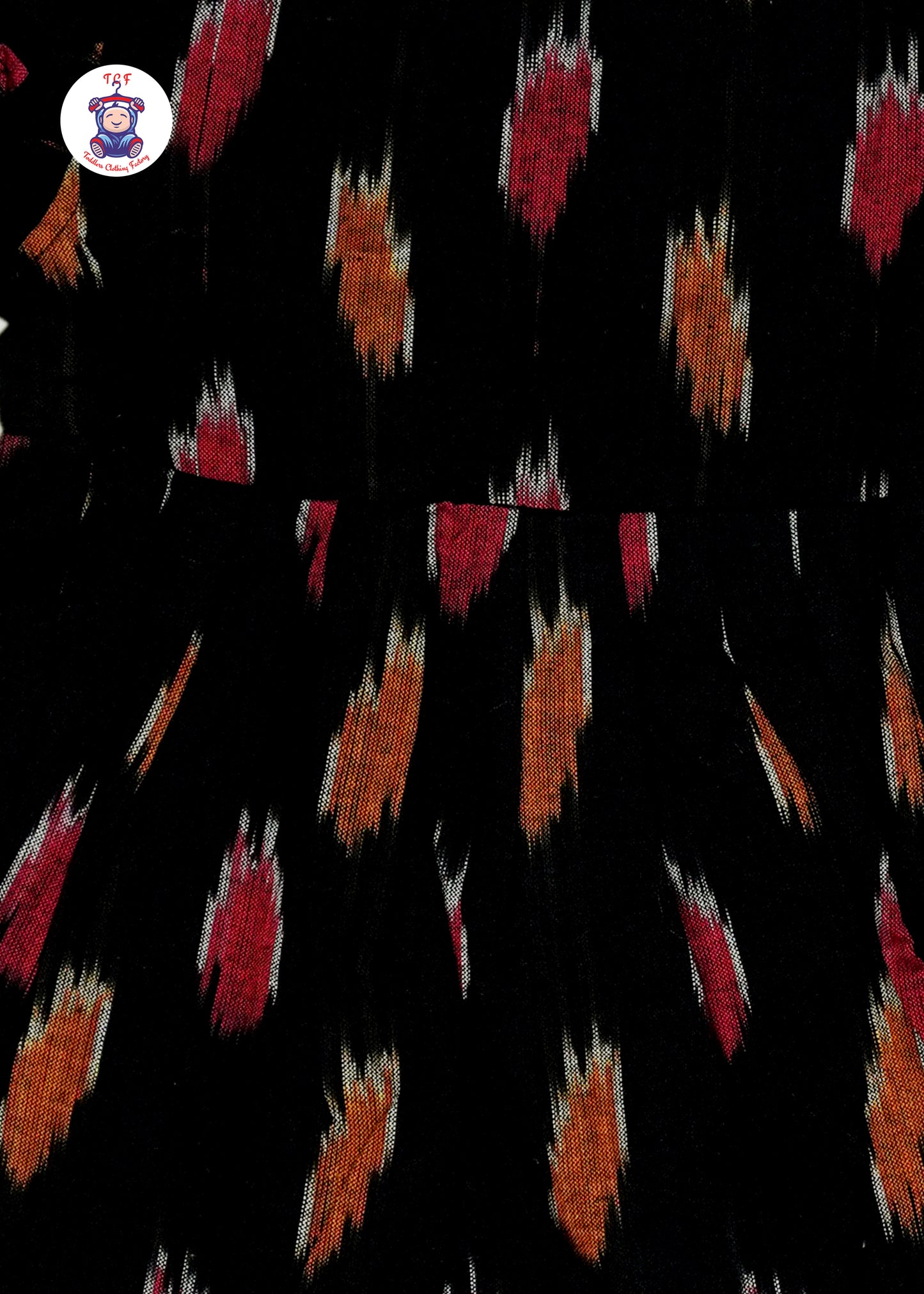 Black Small - Girls Readymade Ikat Frocks