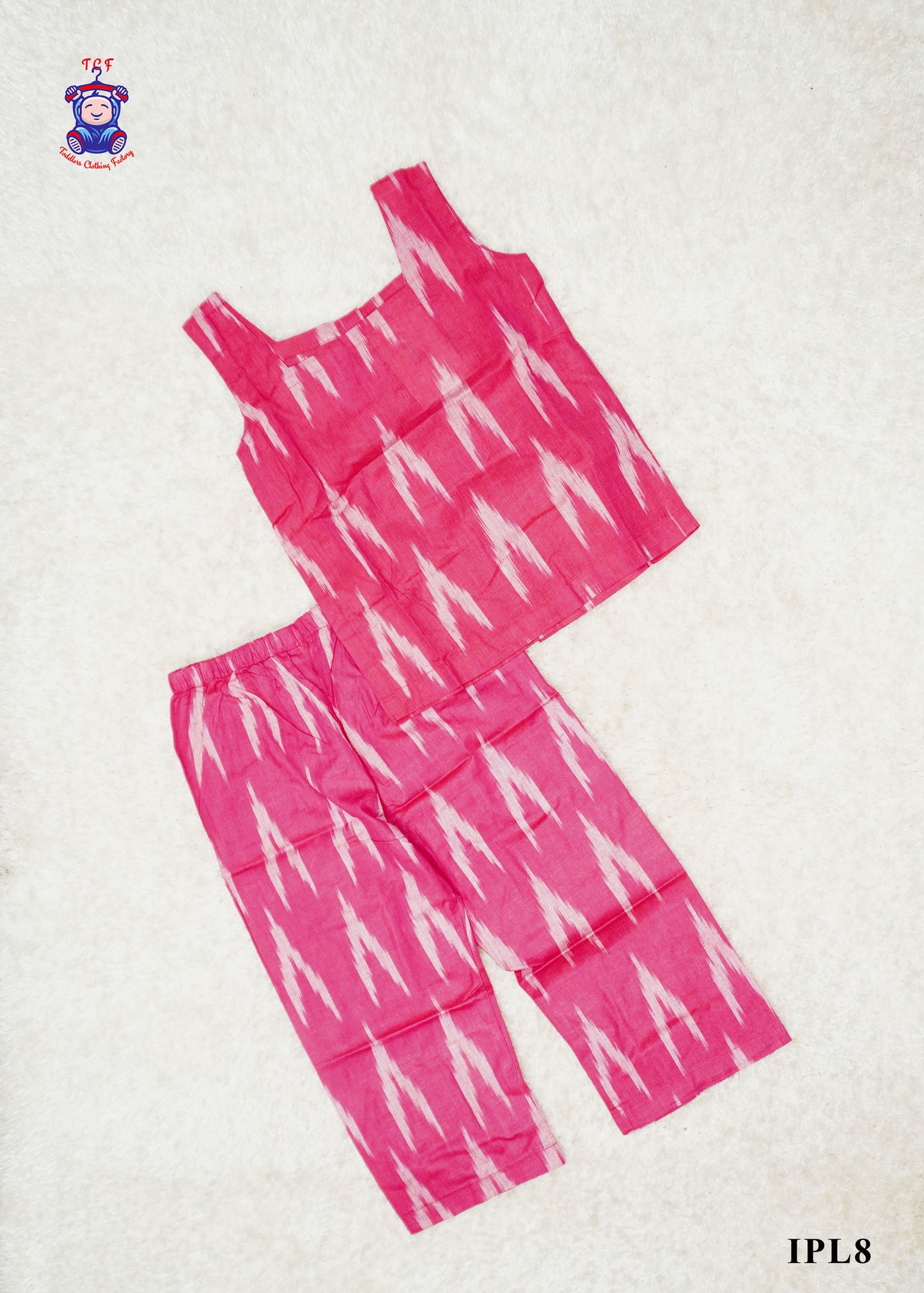 Rose - Girls Readymade Ikat Pyjama Sets