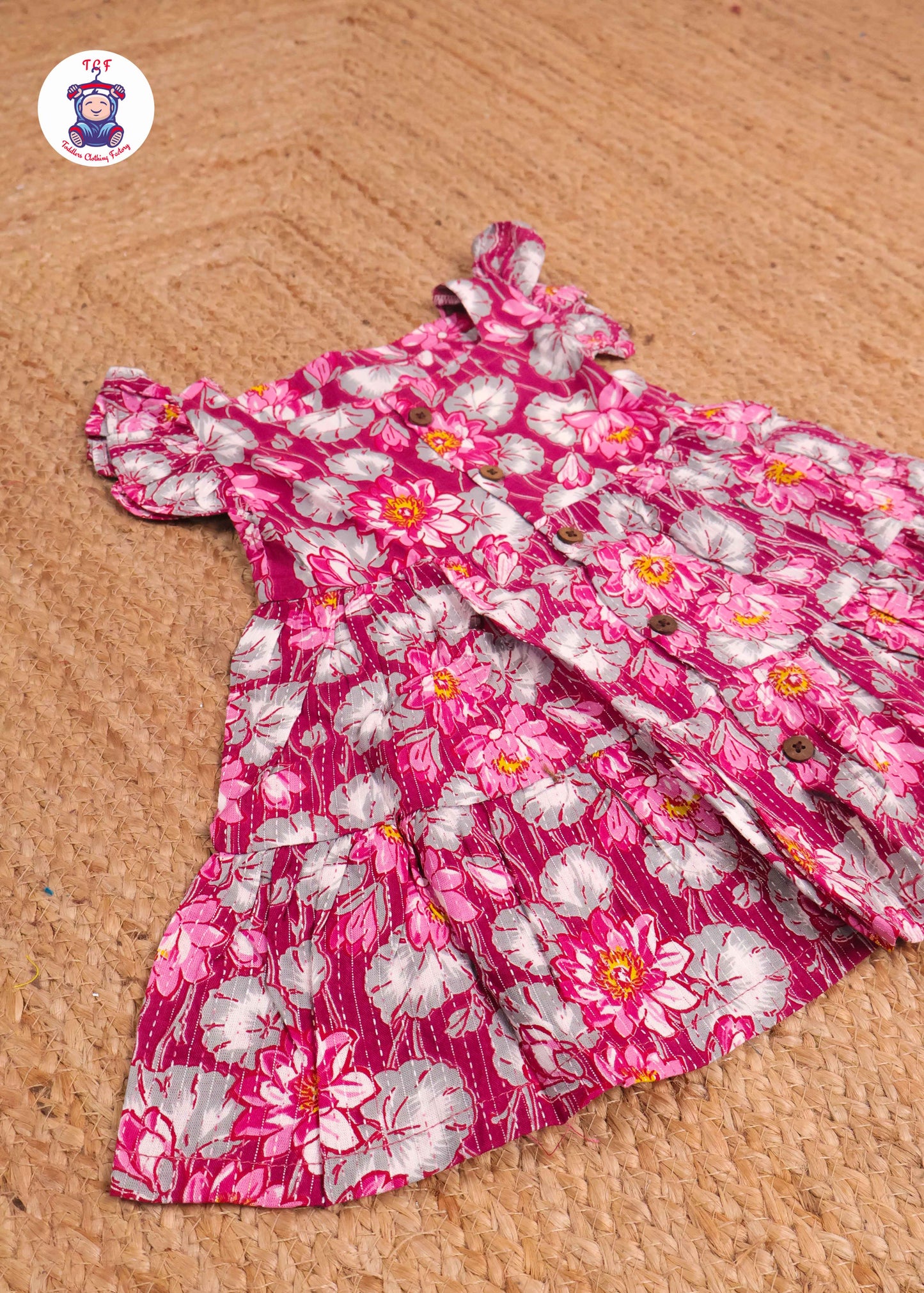 Magenta - Girls Readymade Jaipuri Frocks