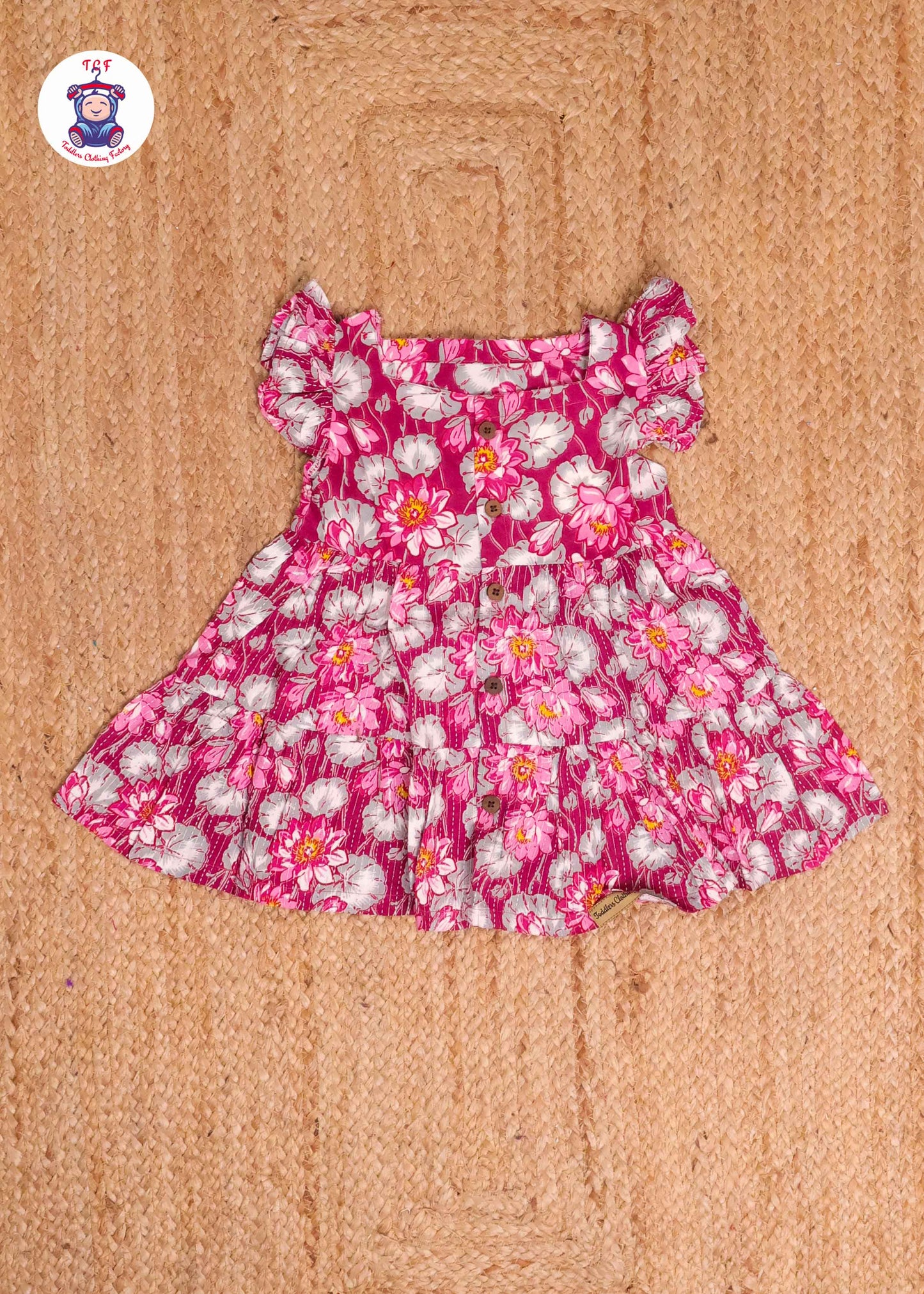 Magenta - Girls Readymade Jaipuri Frocks