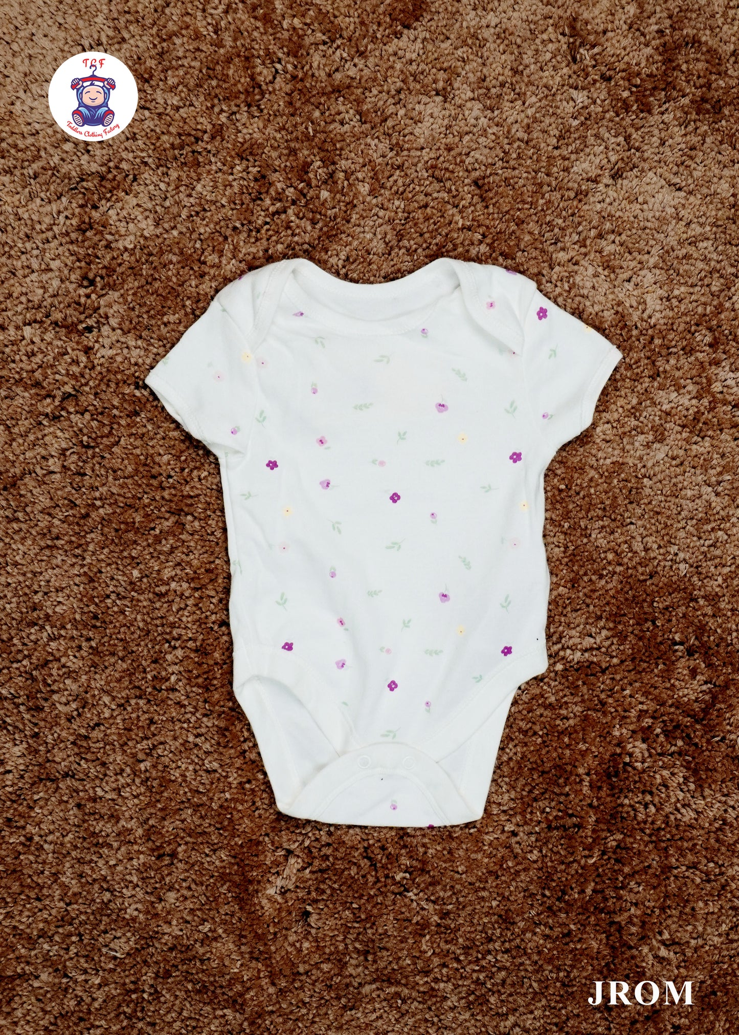 White - Cotton Half Rompers