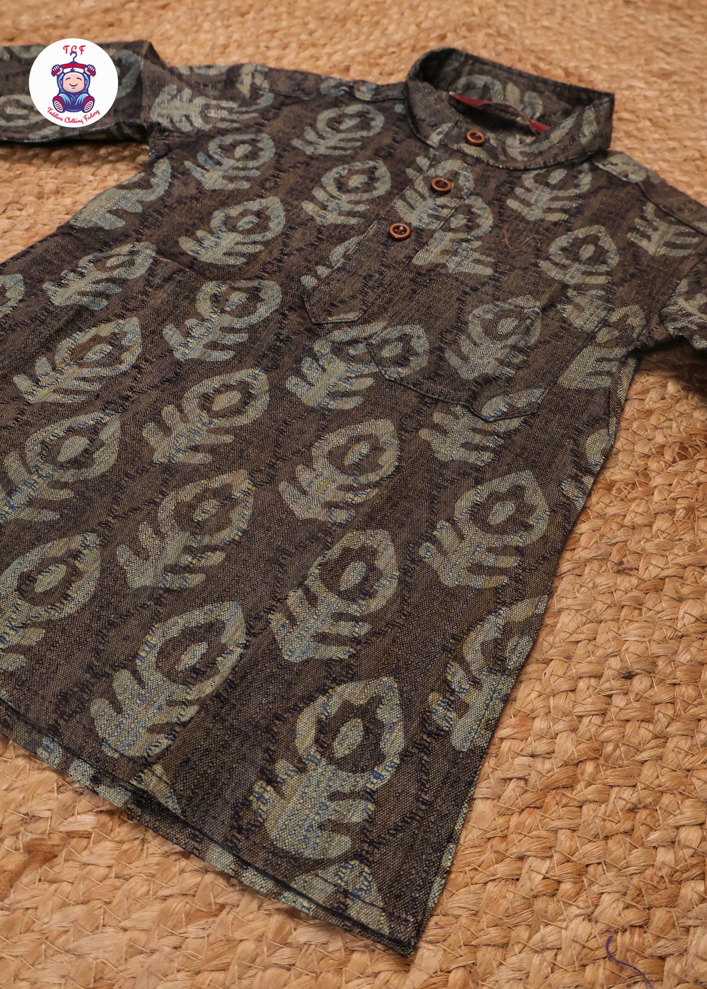 Lite Brown & Beige - Boys Readymade Kurtas