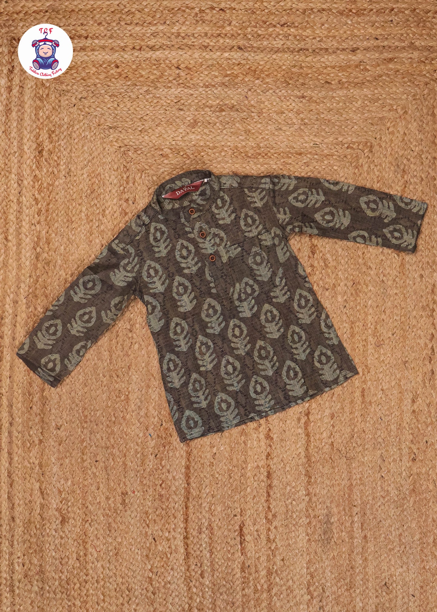 Lite Brown & Beige - Boys Readymade Kurtas
