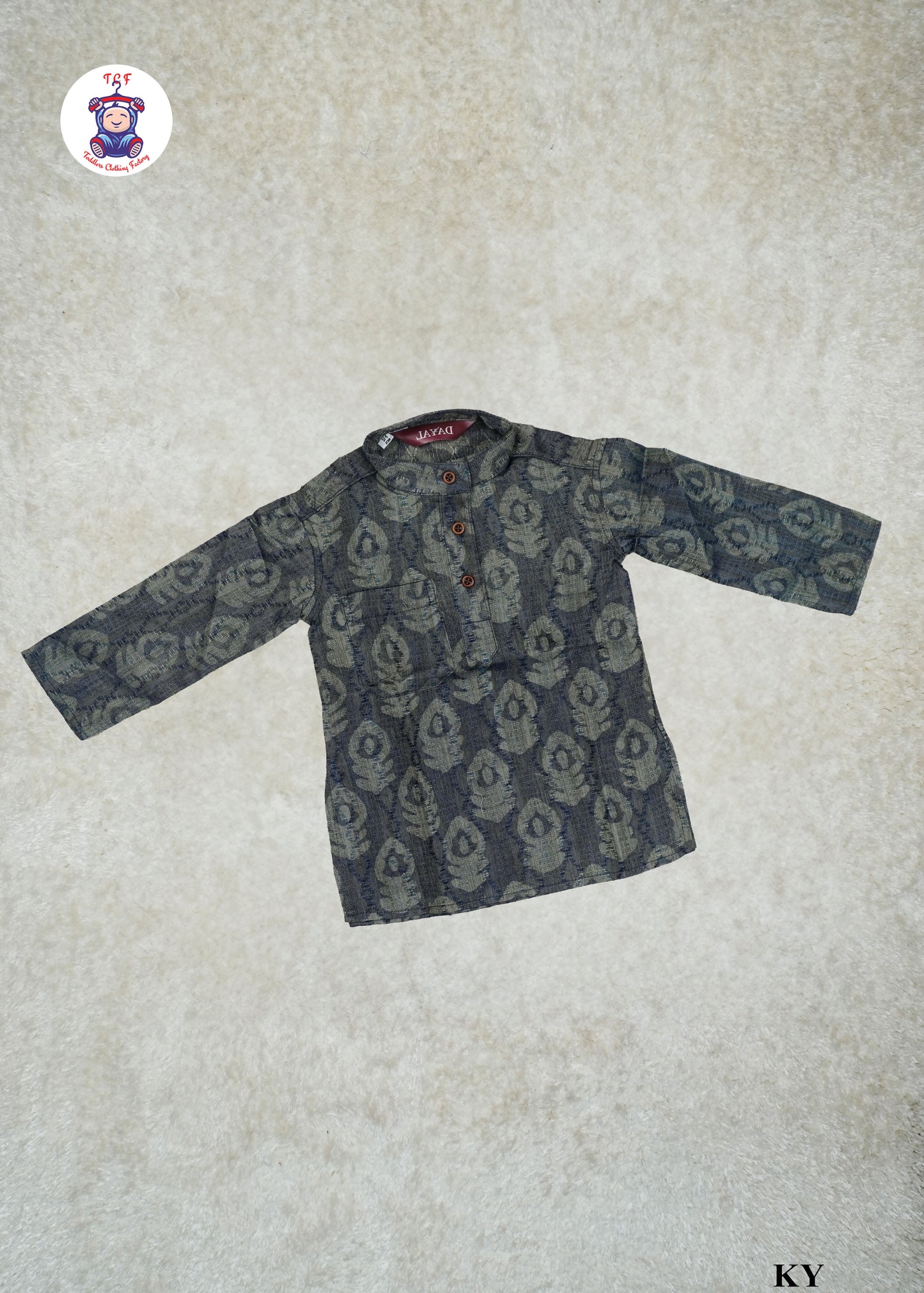 Ice Blue & Beige - Boys Readymade Kurtas